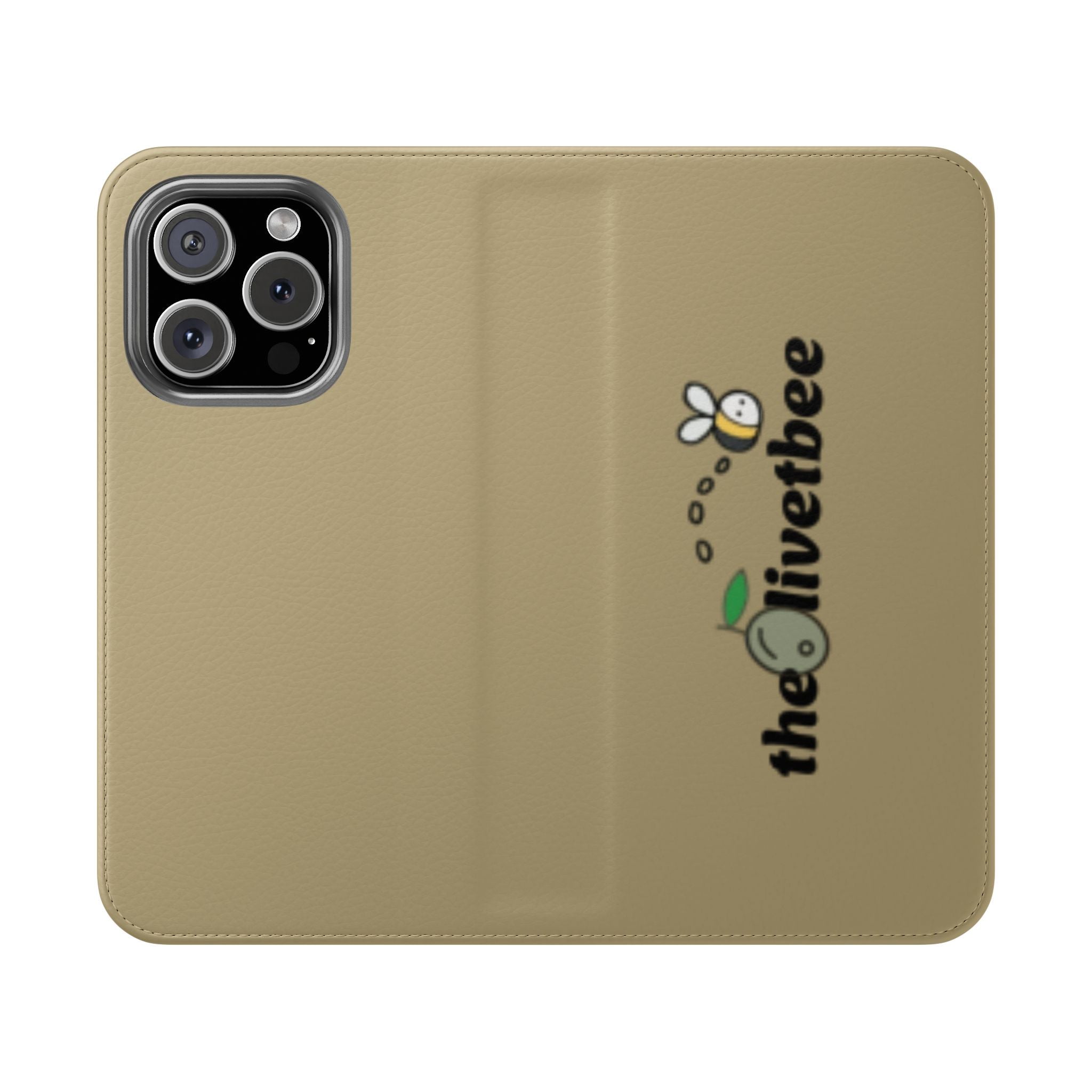 Flip Case Phone Wallet — 'theOlivetbee' Logo Folio Cover with Card Slots
