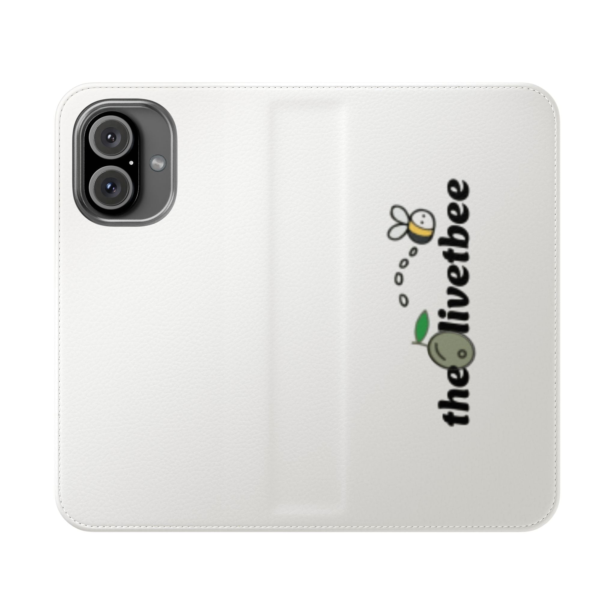 Flip Case Phone Wallet — 'theOlivetbee' Folio with Card Slots