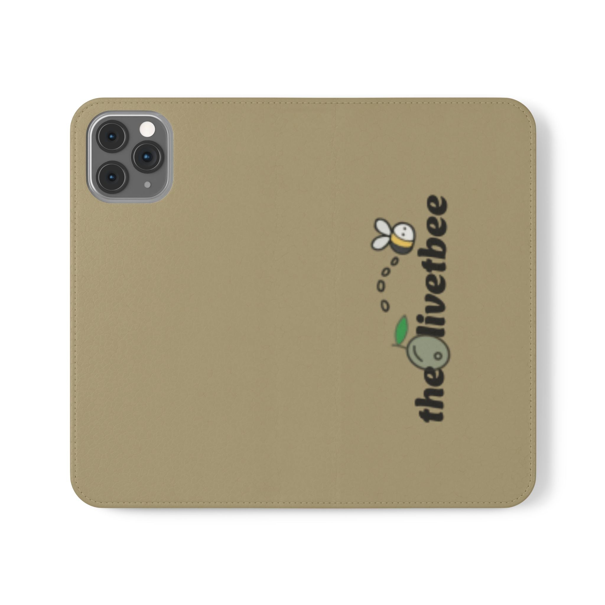 Flip Case Phone Wallet — 'theOlivetbee' Logo Folio Cover with Card Slots