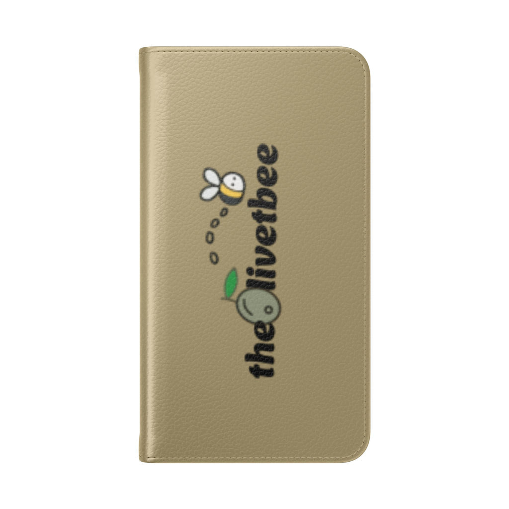 Flip Case Phone Wallet — 'theOlivetbee' Logo Folio Cover with Card Slots
