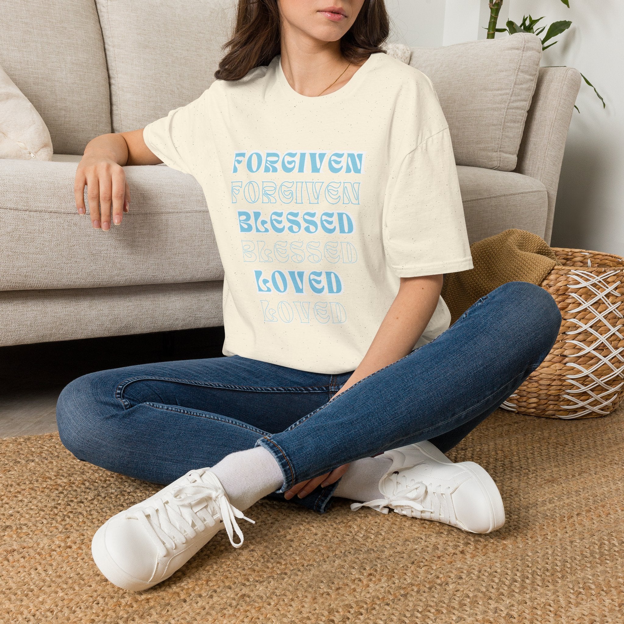 Forgiven, Blessed, Loved — Tee