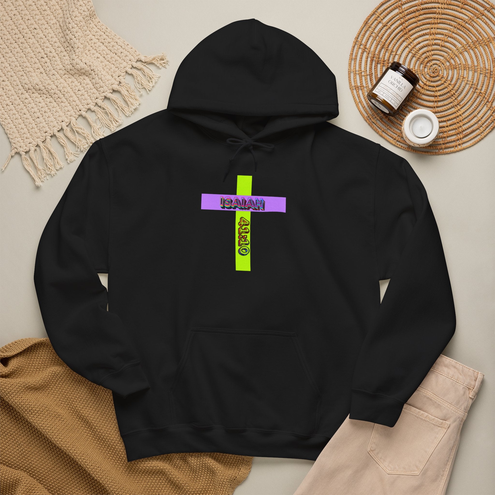 Isaiah 41:10 — Cross Hoodie