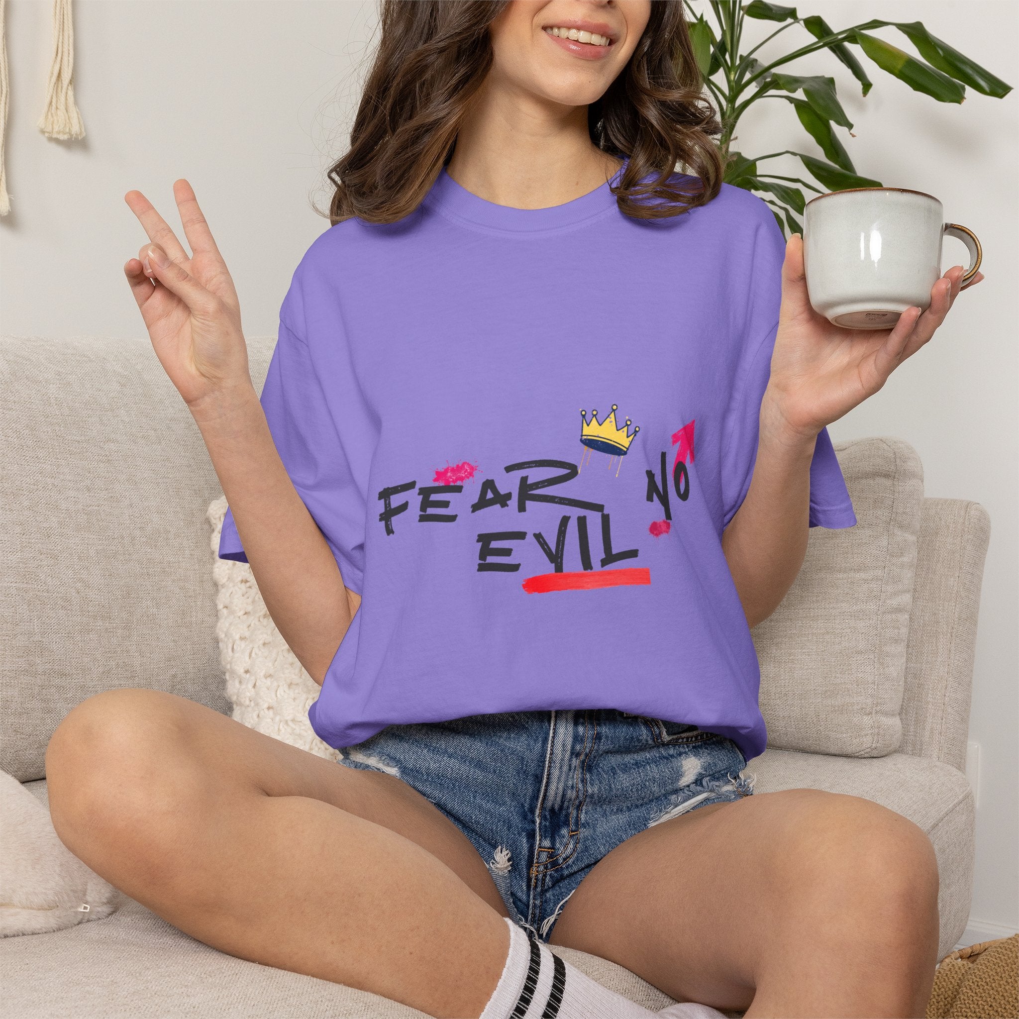 'Fear No Evil' Crown T-Shirt