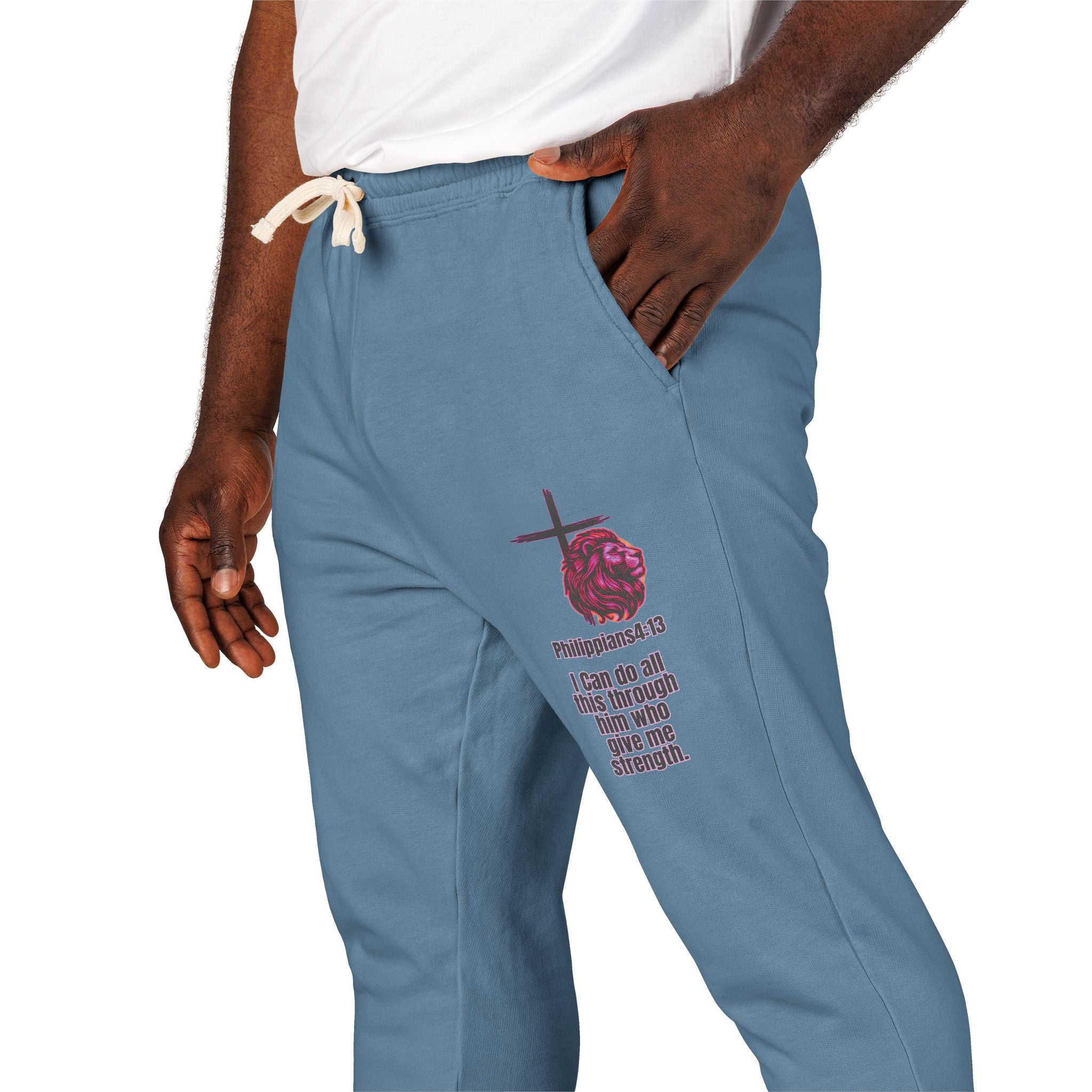 Philippians 4:13: Fleece Joggers
