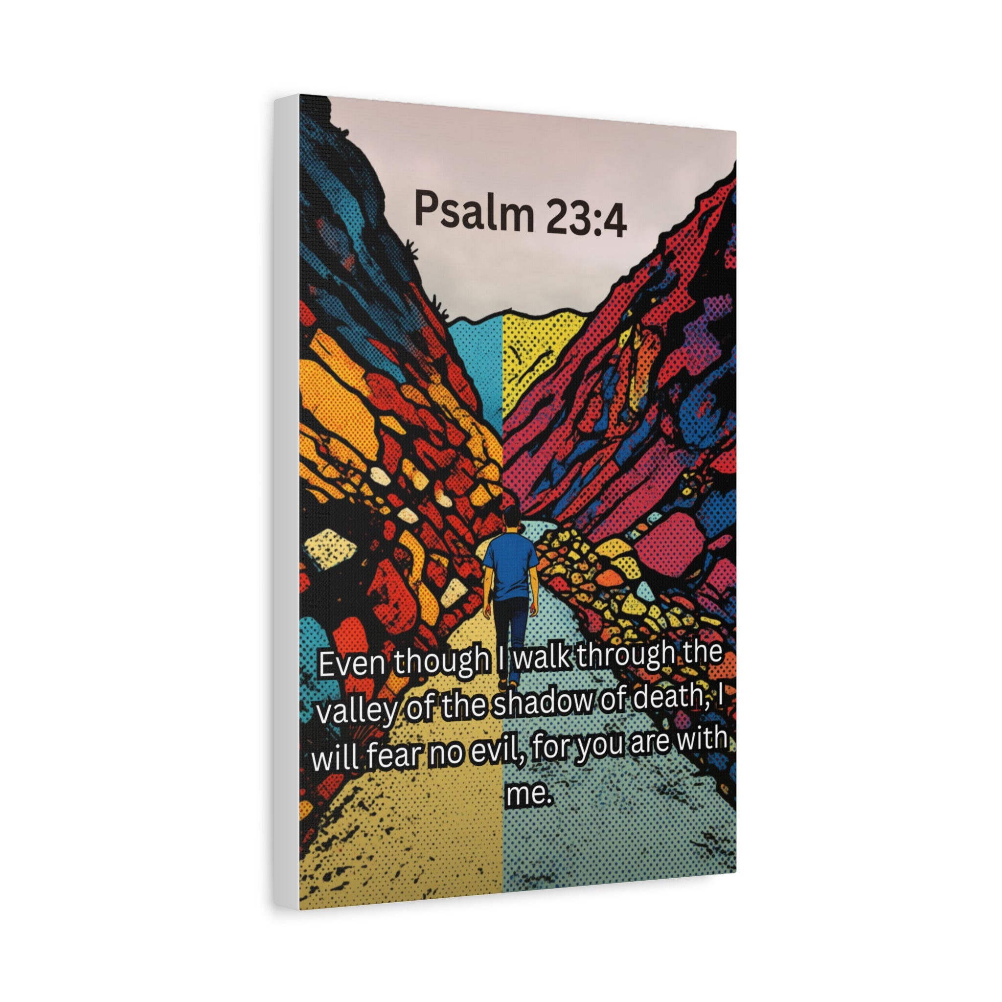 Psalm 23:4 - Wall Canvas