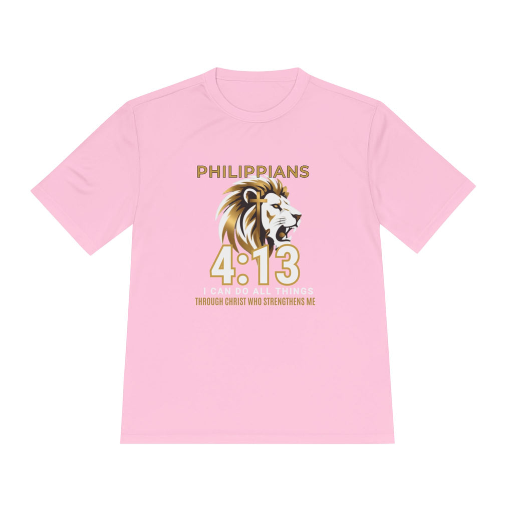 Philippians 4:13: "I Can Do All Things" — Moisture Wicking T-Shirt