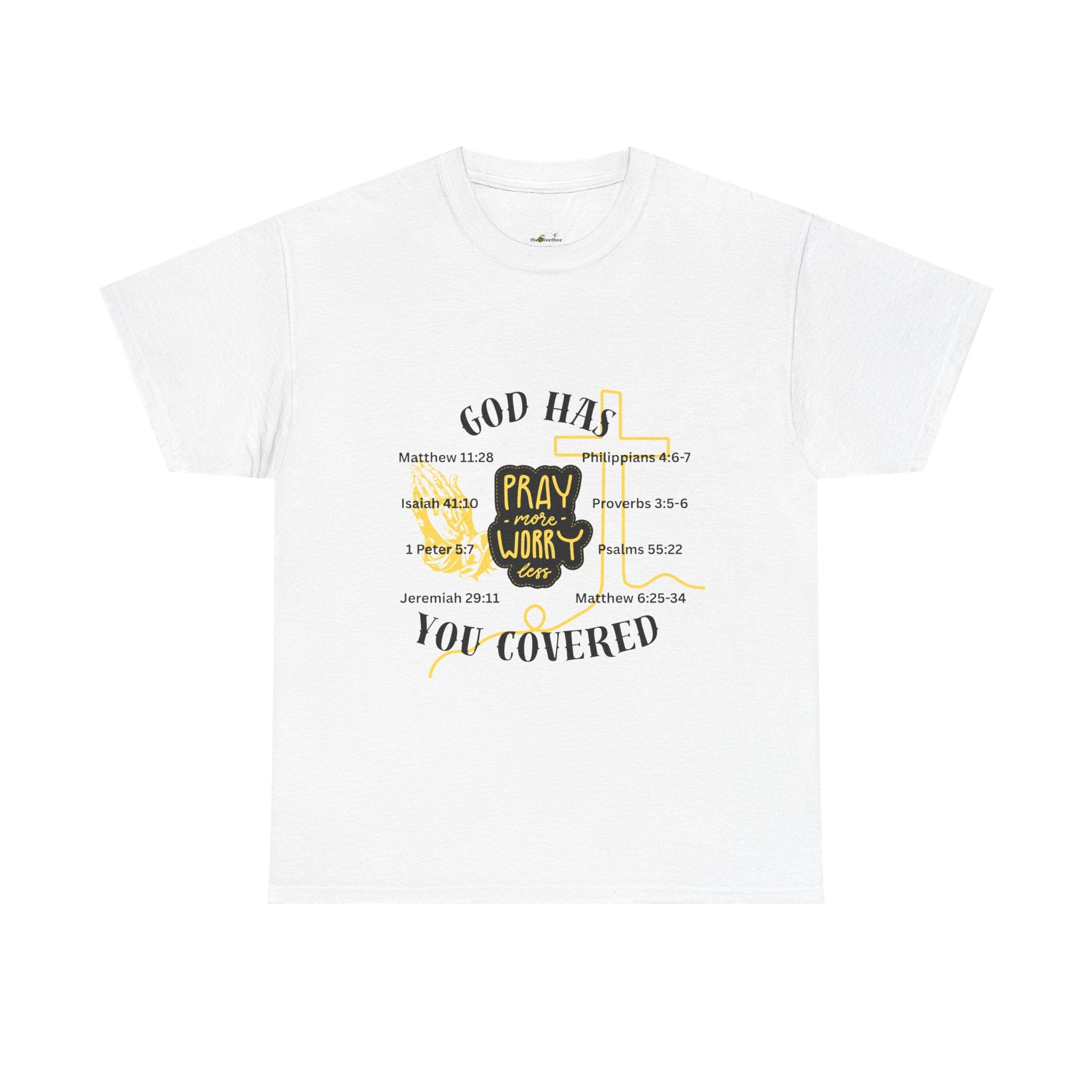 “Pray More, Worry Less” — T-Shirt
