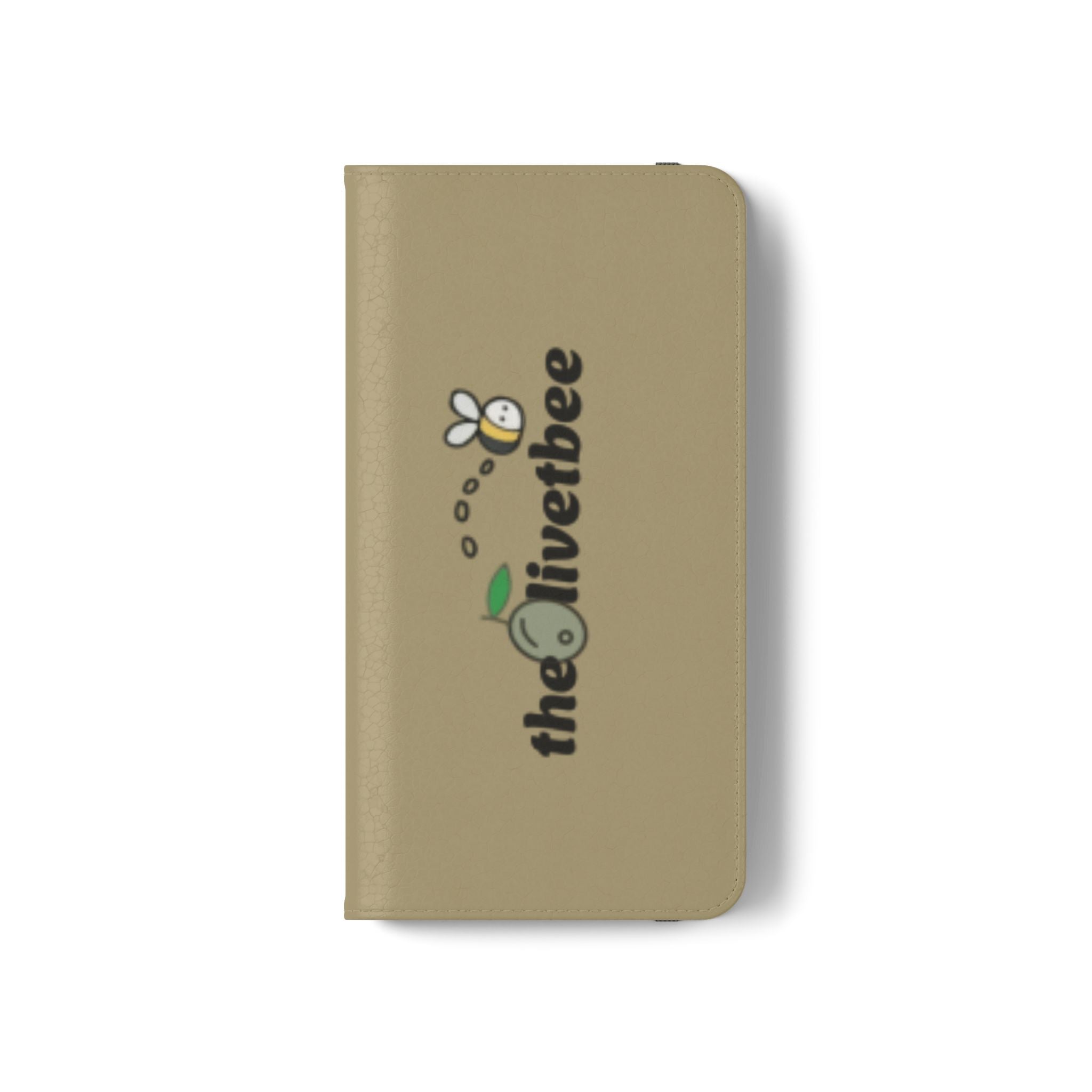 Flip Case Phone Wallet — 'theOlivetbee' Logo Folio Cover with Card Slots