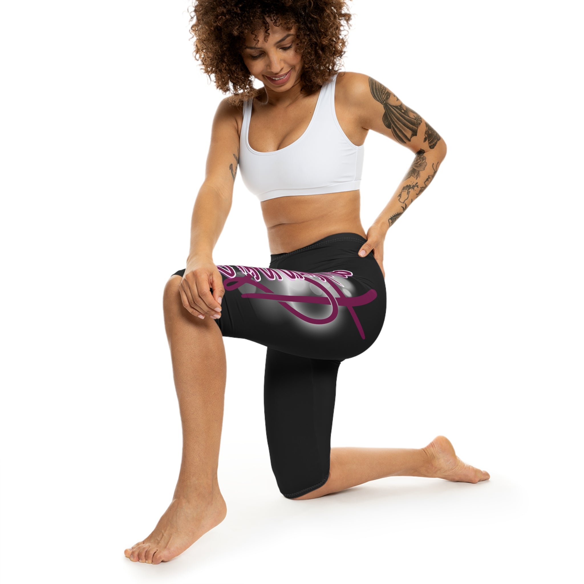 'Blessed' Heart — Capri Leggings