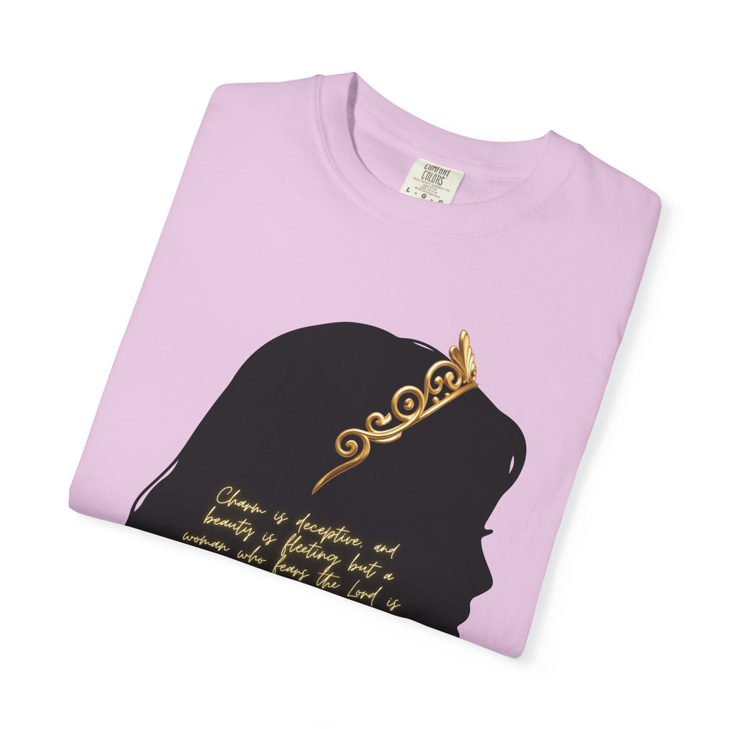 Proverbs 31:30 Gold Crown - T-Shirt