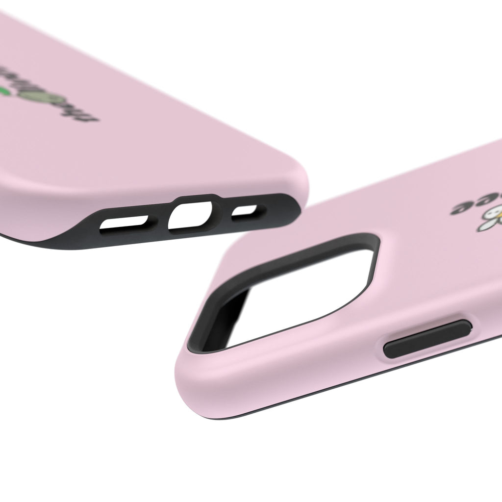 Pink Magnetic Impact-Resistant Phone Case — 'theolivetbee' , Shockproof MagSafe-Compatible Protection