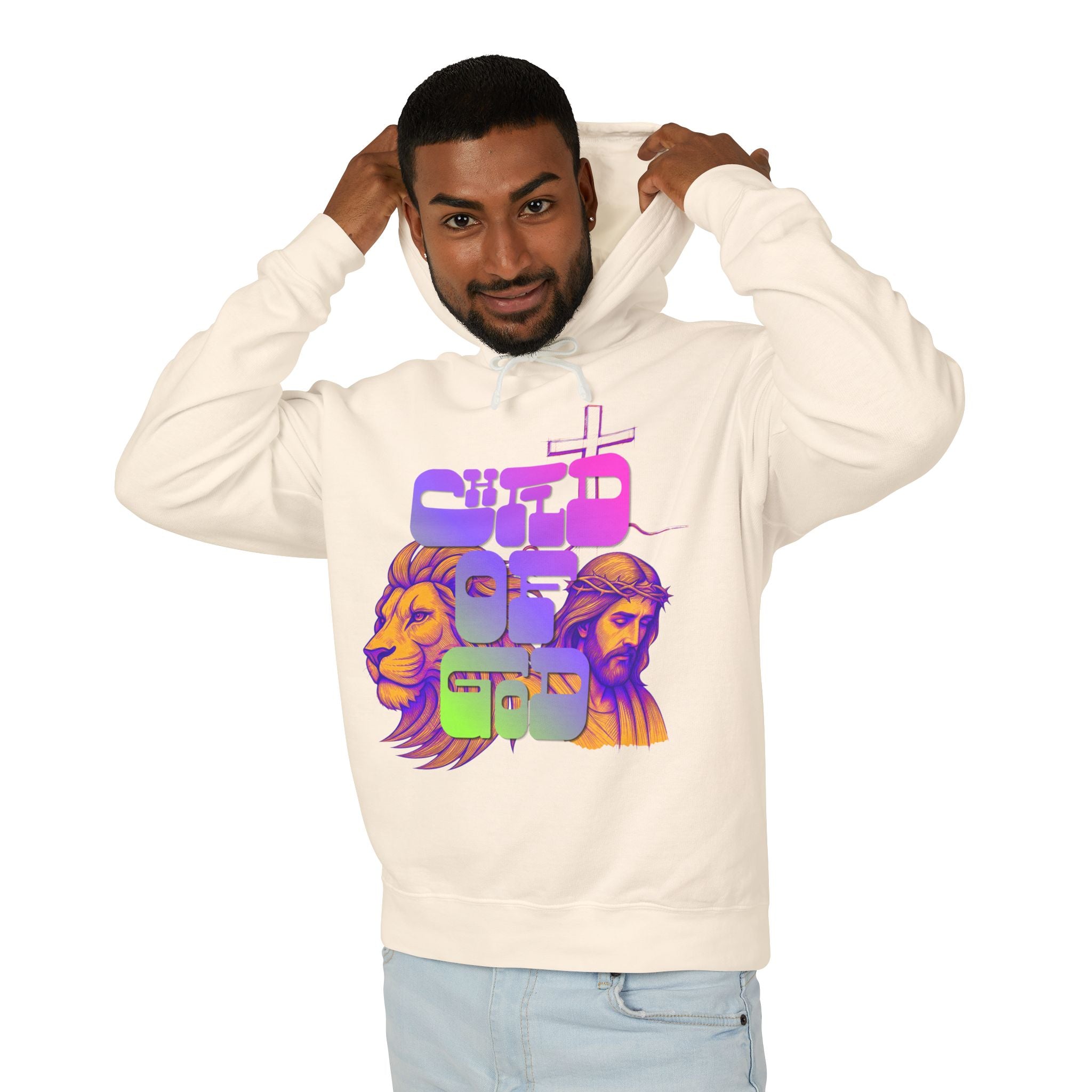 'Child Of God' Lightweight Hooded Sweatshirt