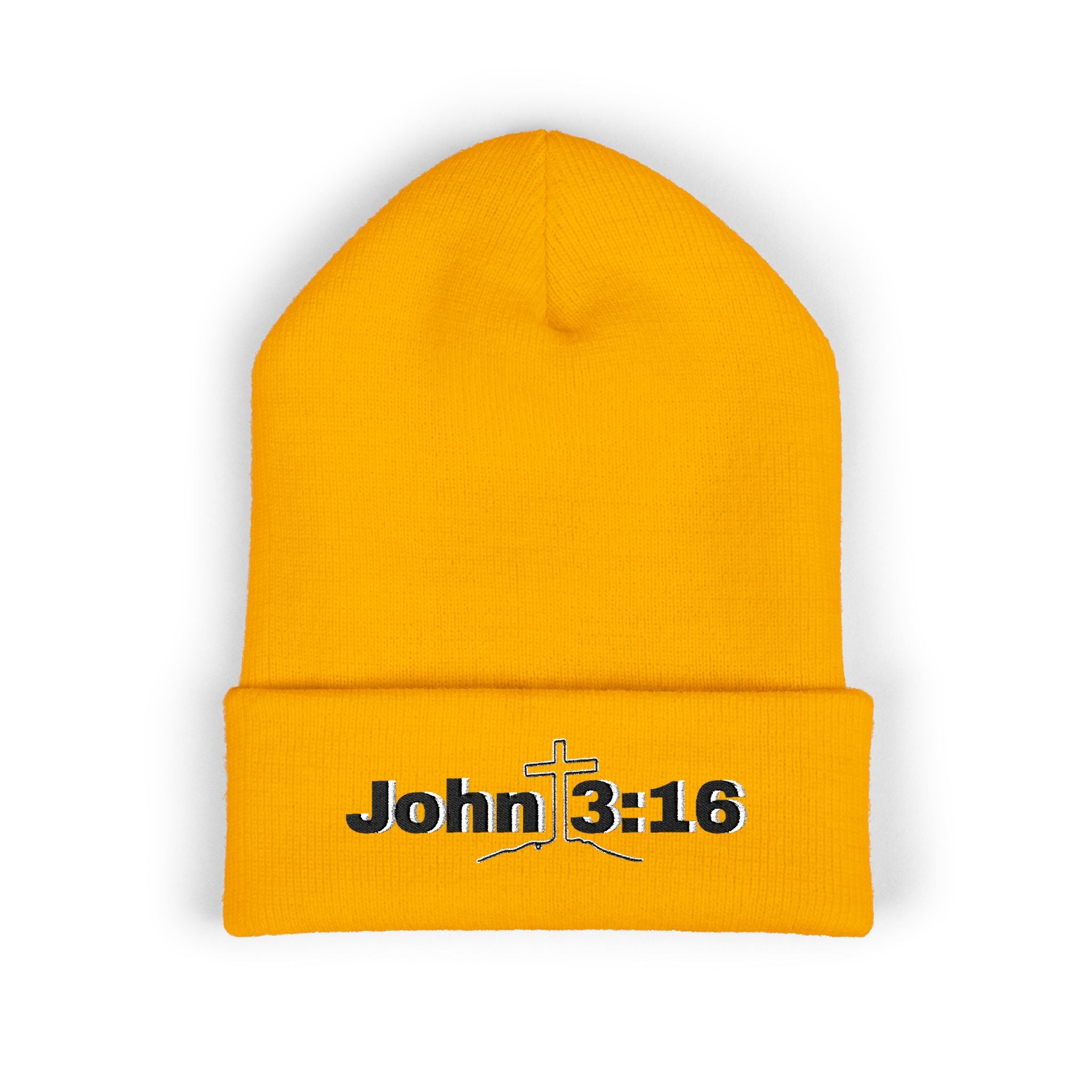 John 3:16 Embroidered Cuffed Beanie