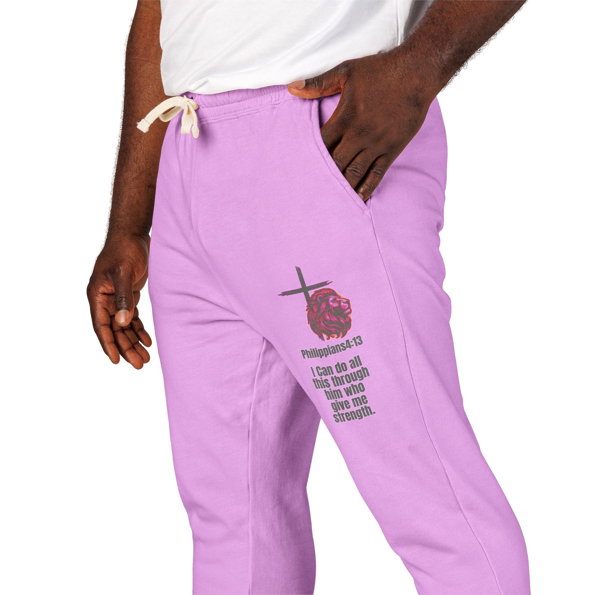 Philippians 4:13: Fleece Joggers