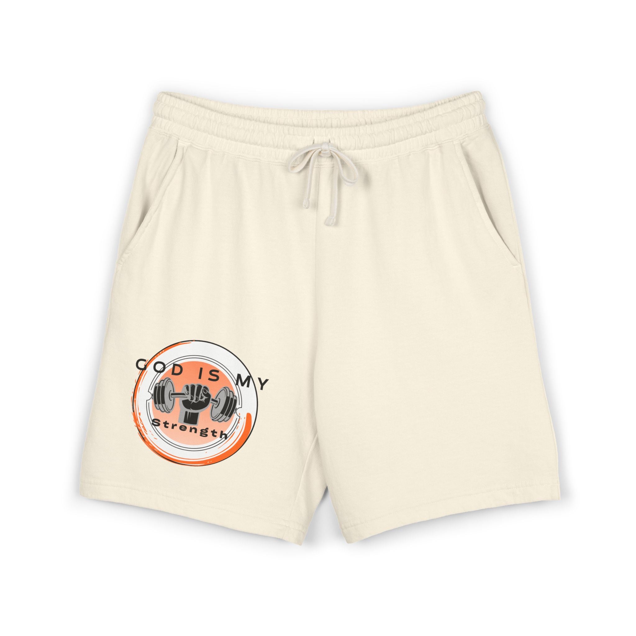 "God Is My Strength" — Fleece Sweat Shorts