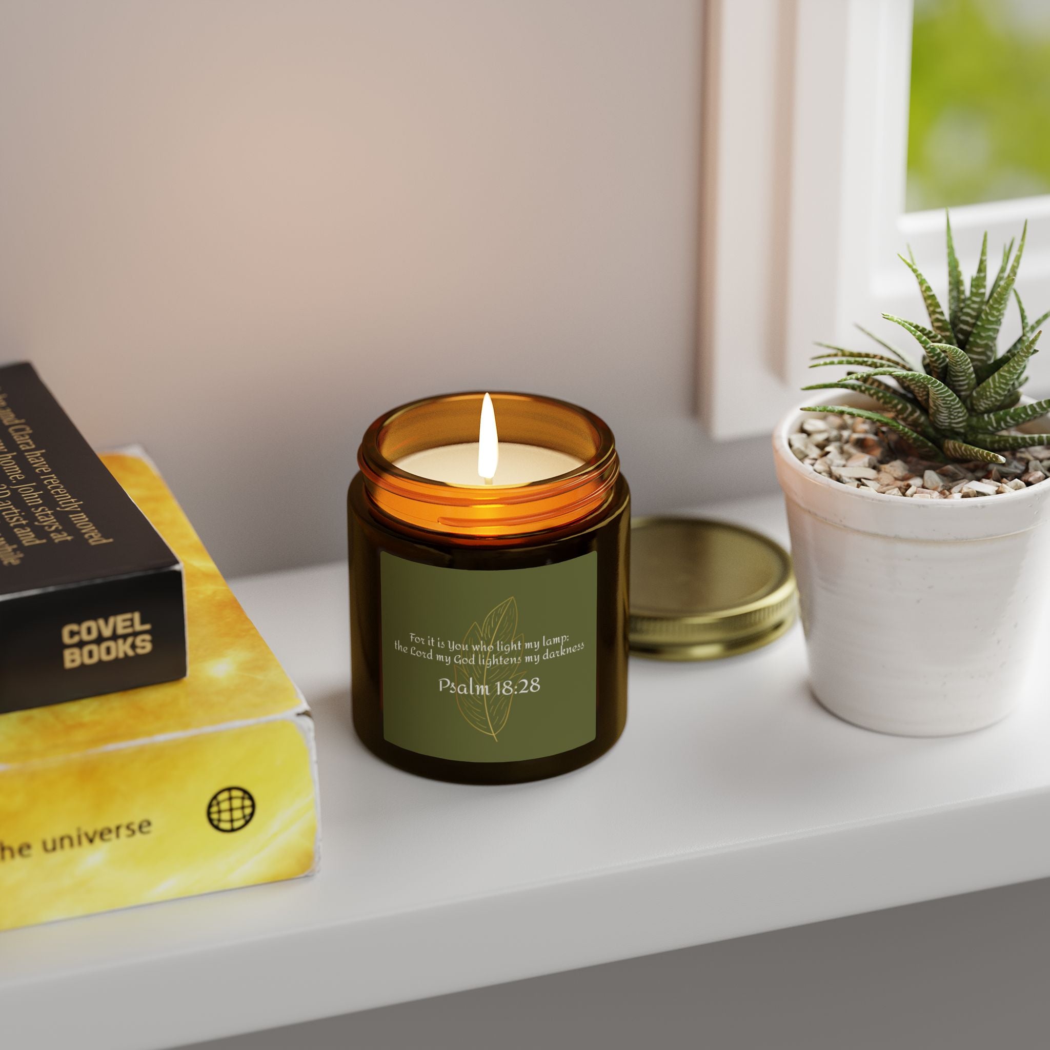 Psalm 18:28 Scented Candle — 4oz/9oz Jar