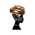 Proverbs 31:30: Gold Headwrap— Sticker