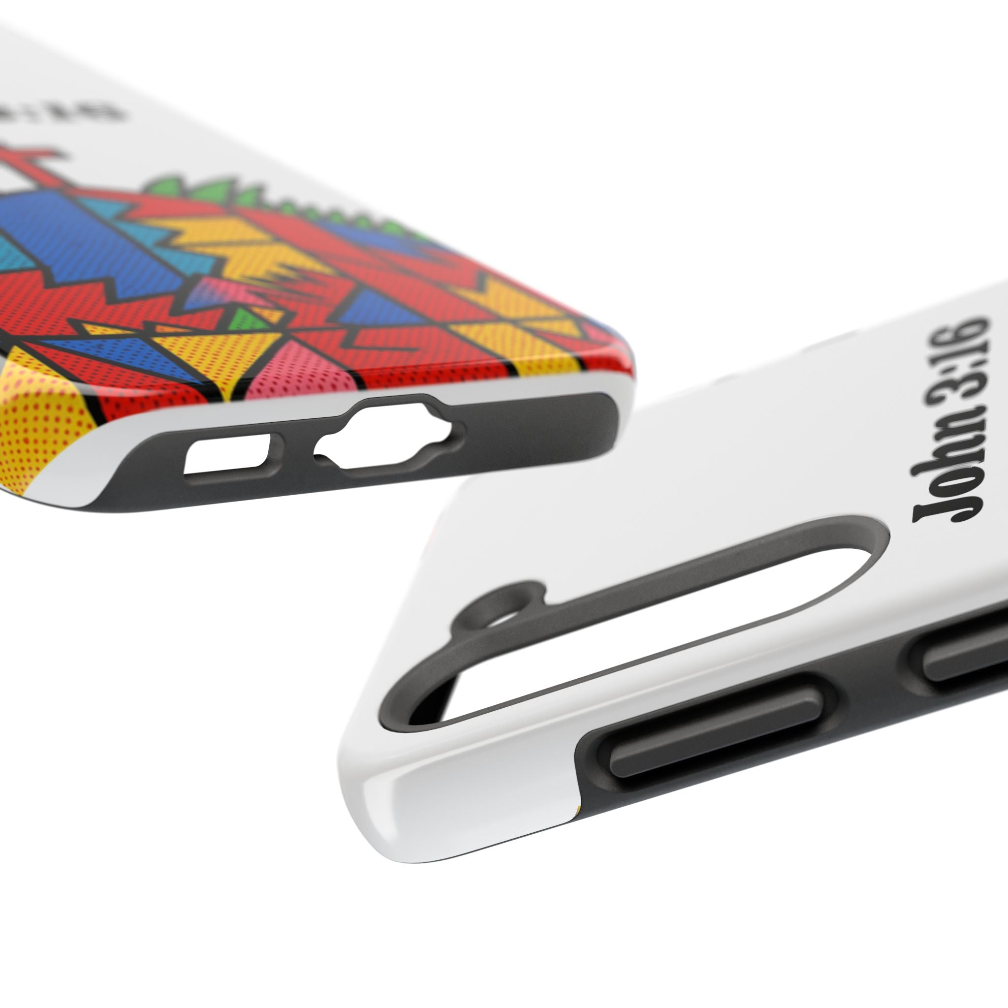 John 3:16 Christian Phone Case — Tough Religious Bible Verse Design