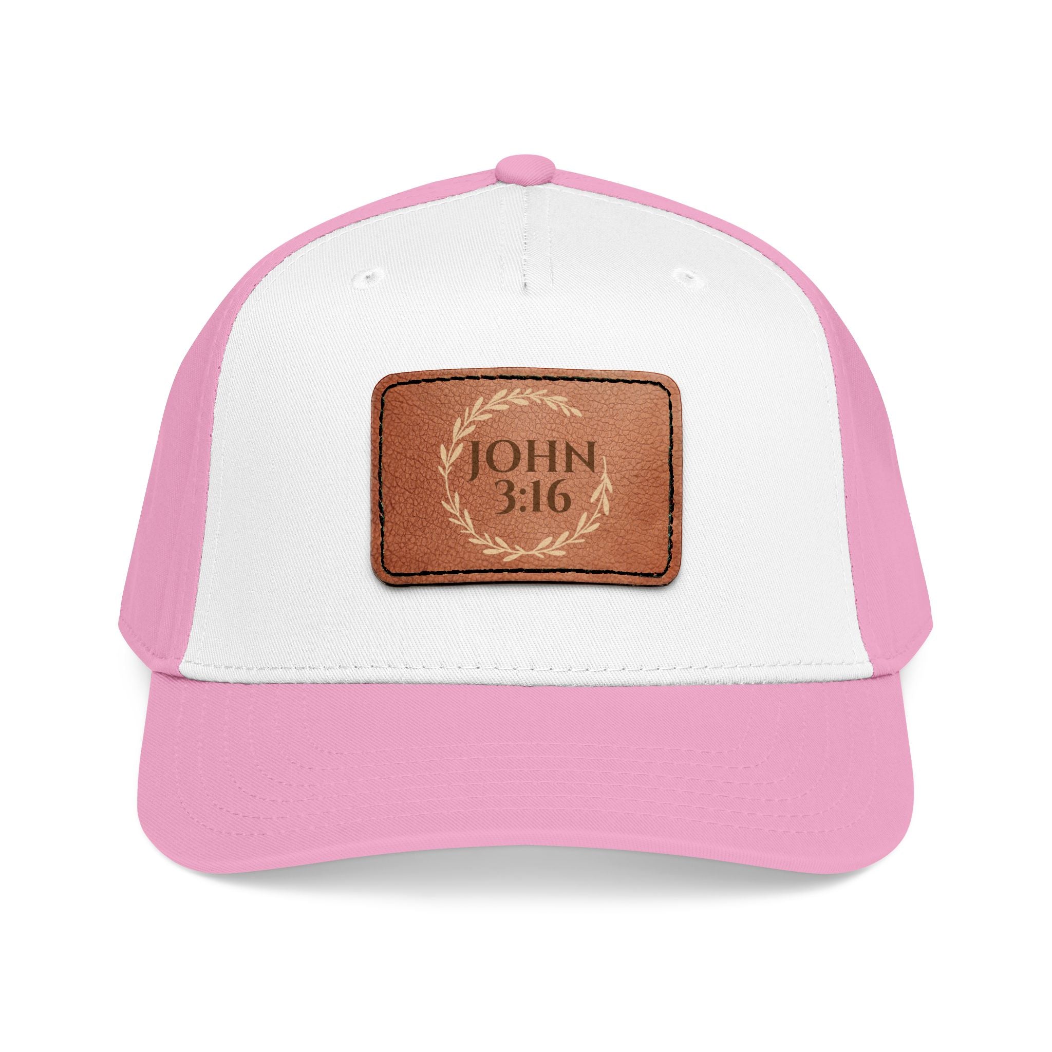 John 3:16 Leather Patch Baseball Cap