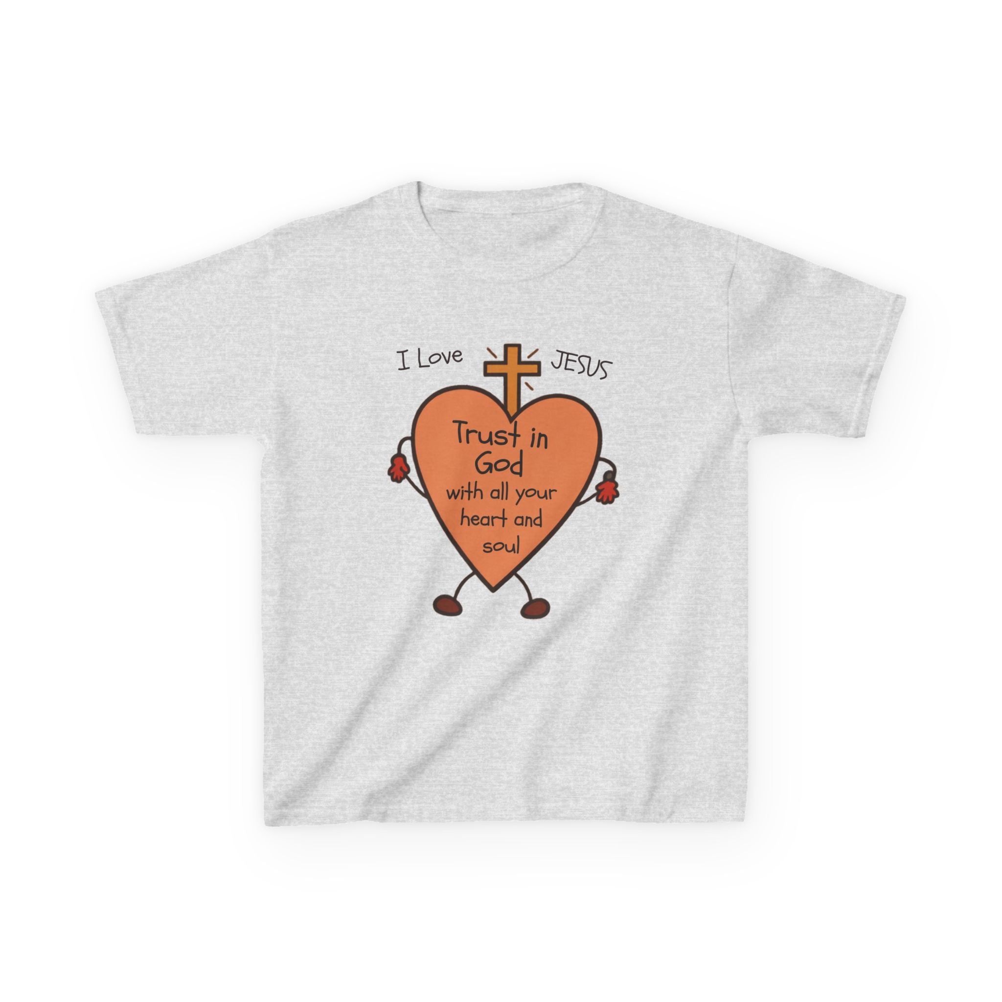 "Trust In God With Your Heart and Soul" - Kids Tee