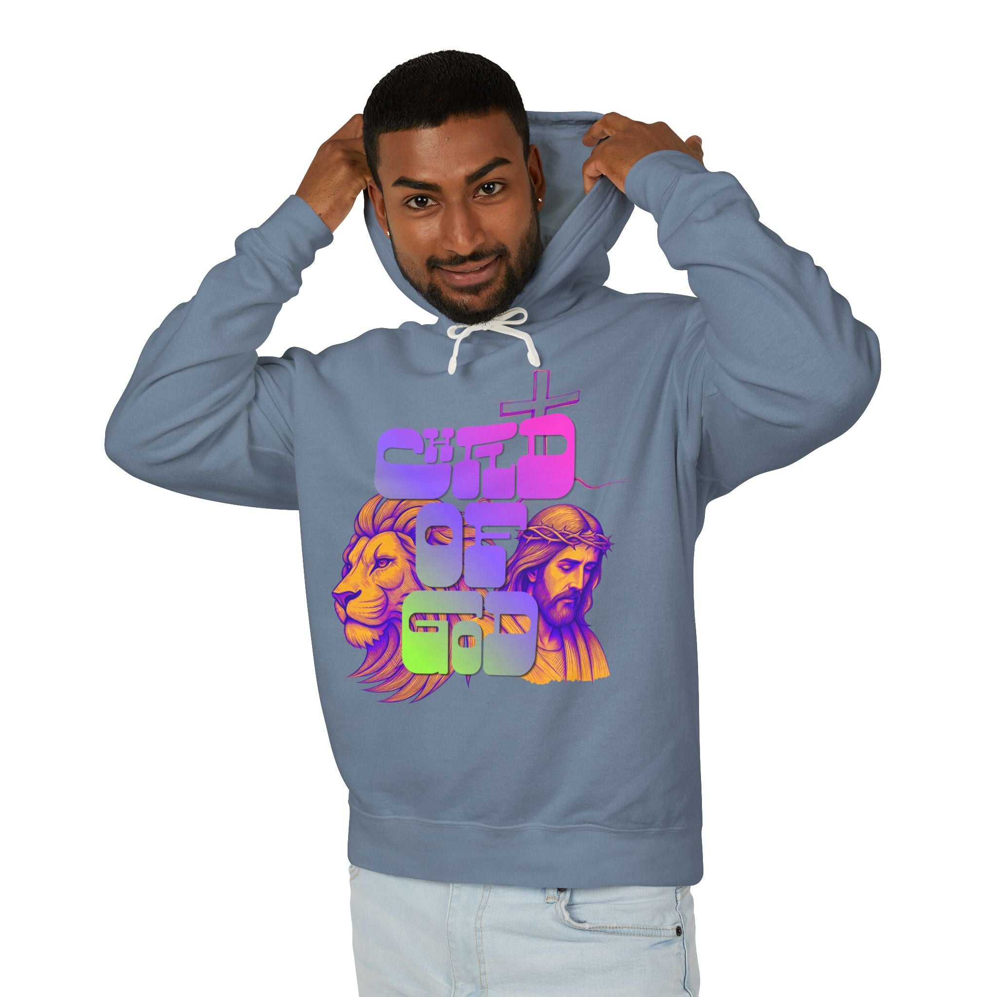 'Child Of God' Lightweight Hooded Sweatshirt