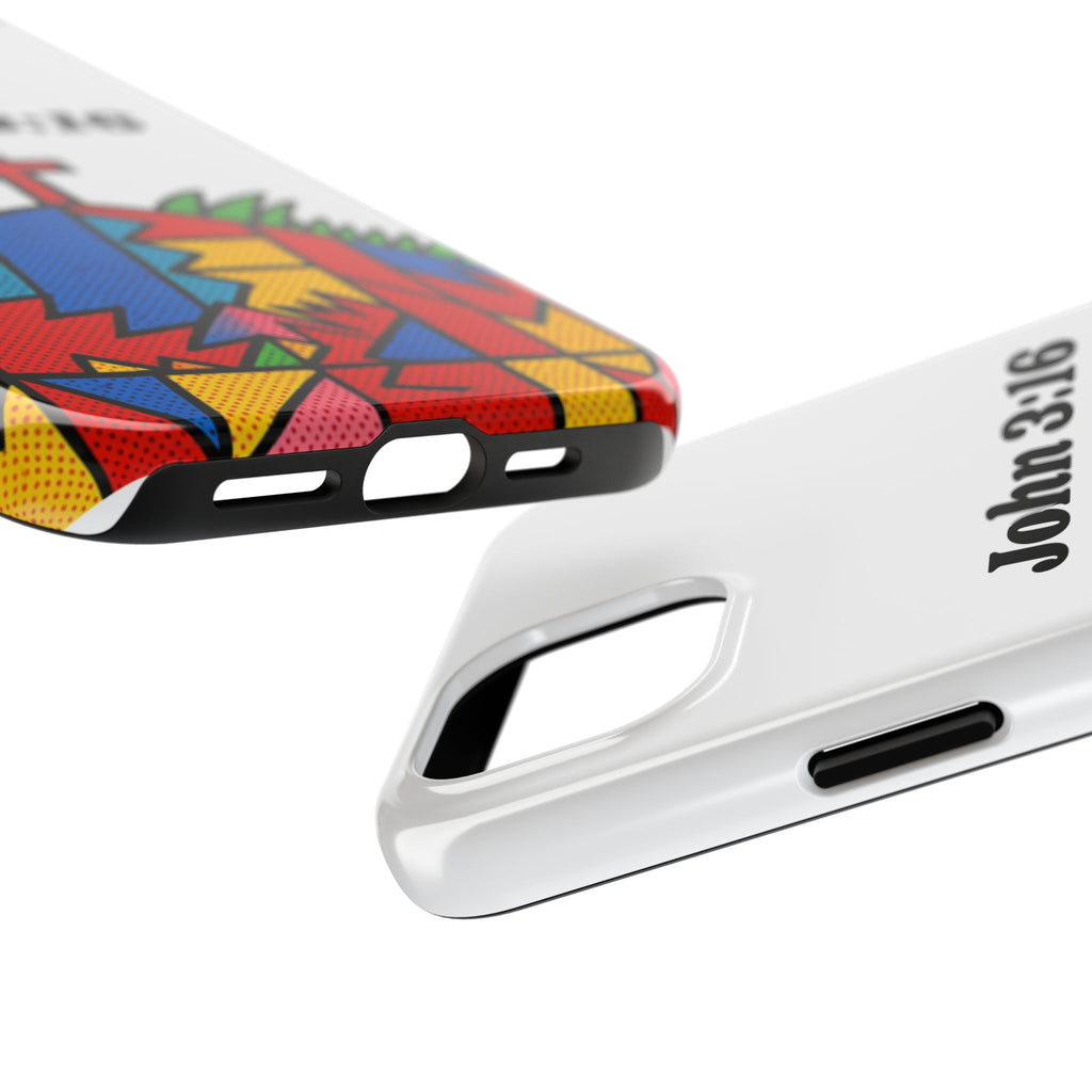 John 3:16 Christian Phone Case — Tough Religious Bible Verse Design