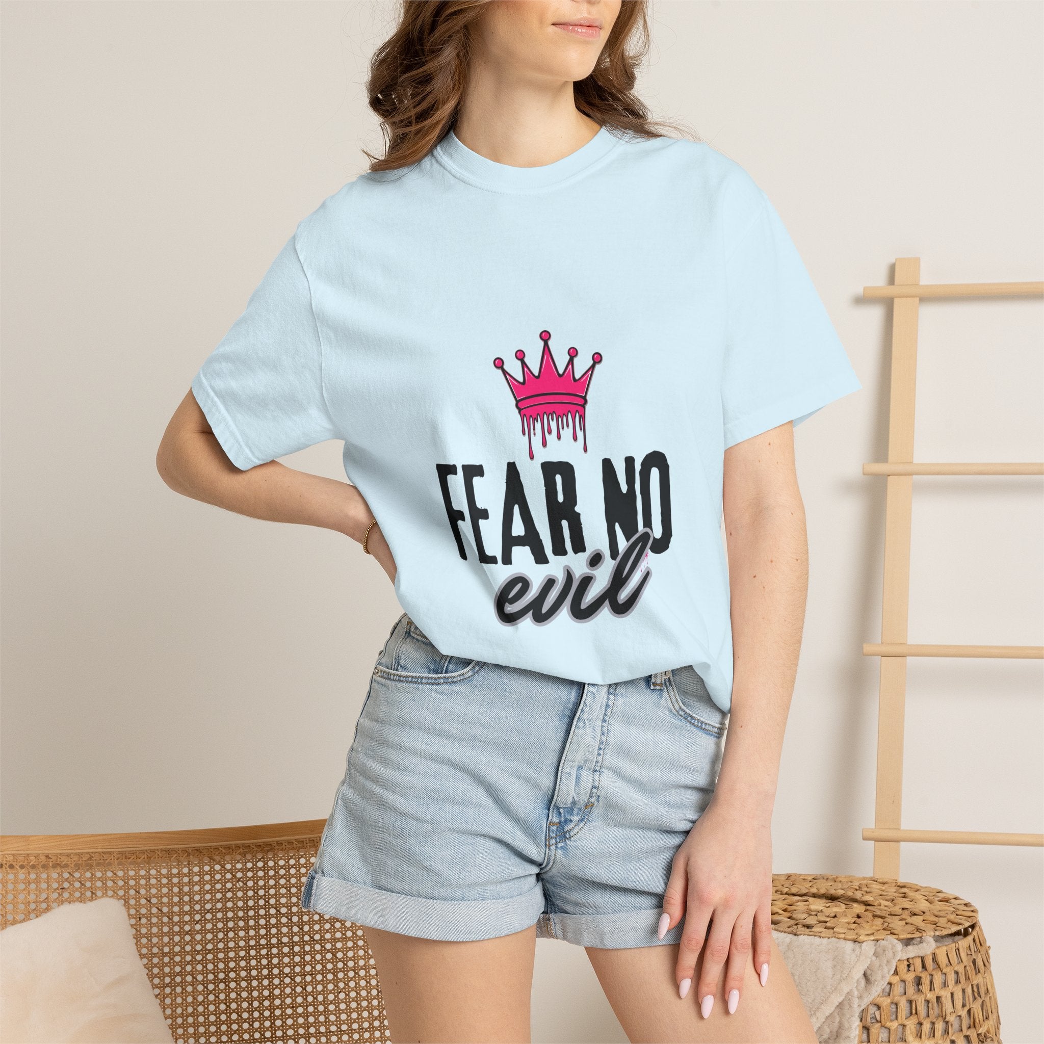 'Fear No Evil' Crown Pink