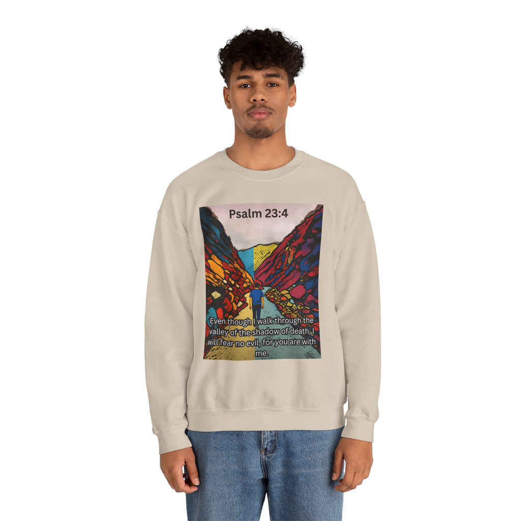 Psalm 23:4 — Crewneck Sweatshirt