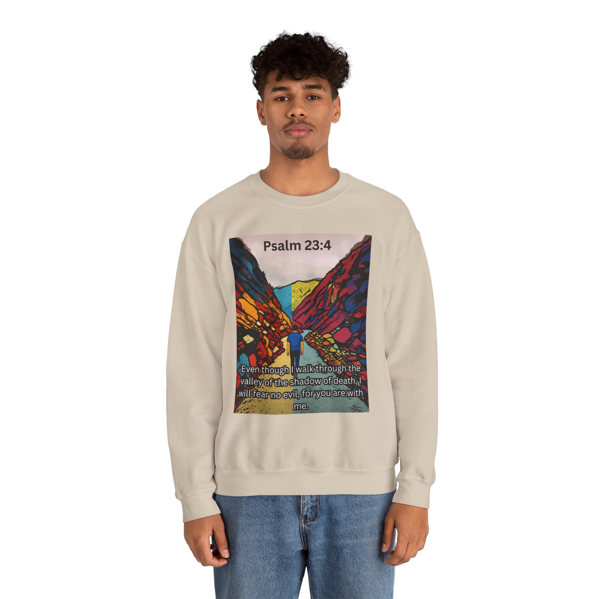 Psalm 23:4 — Crewneck Sweatshirt