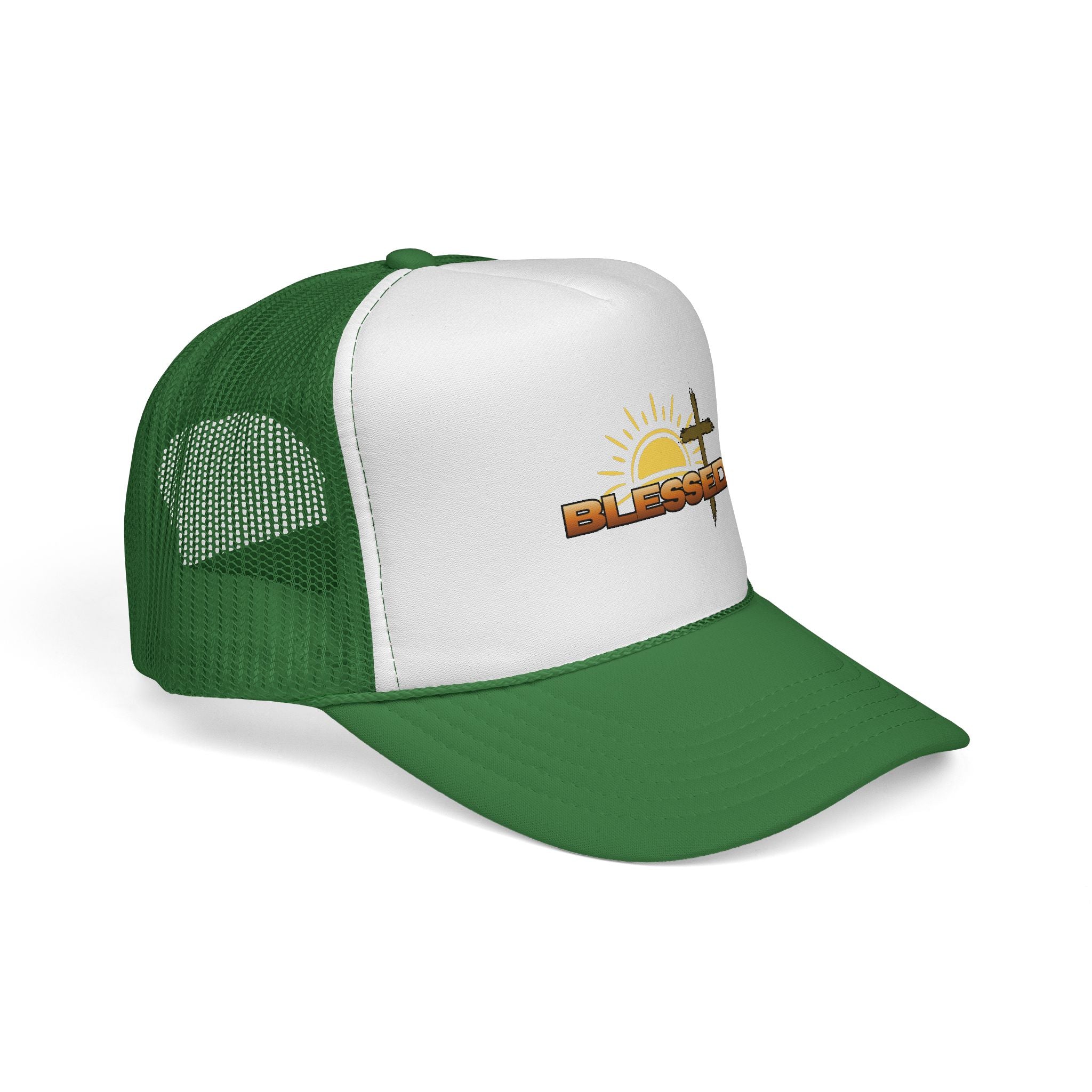 'Blessed' Sunrise Bold Trucker Cap