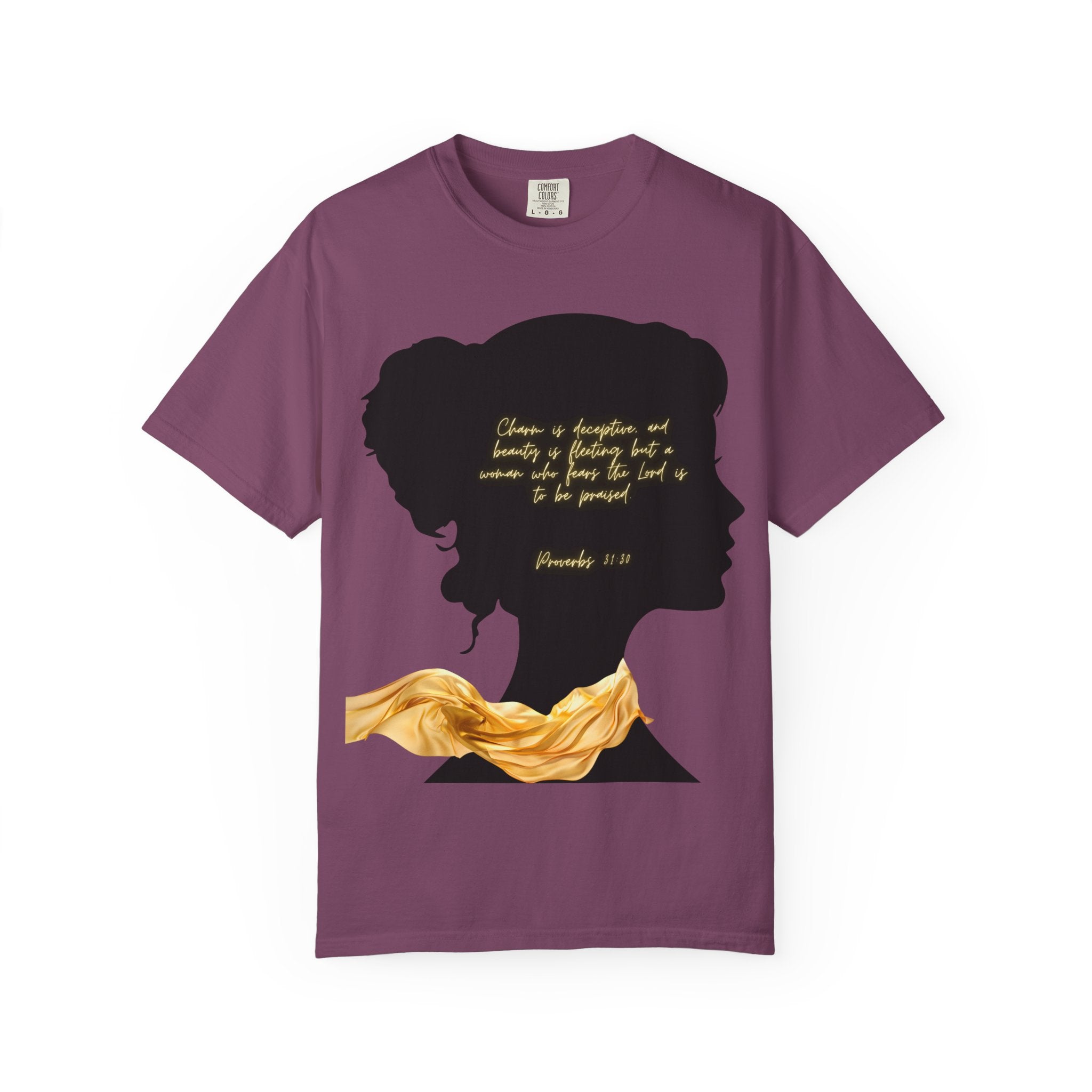 Proverbs 31:30 Gold Scarf - T-Shirt