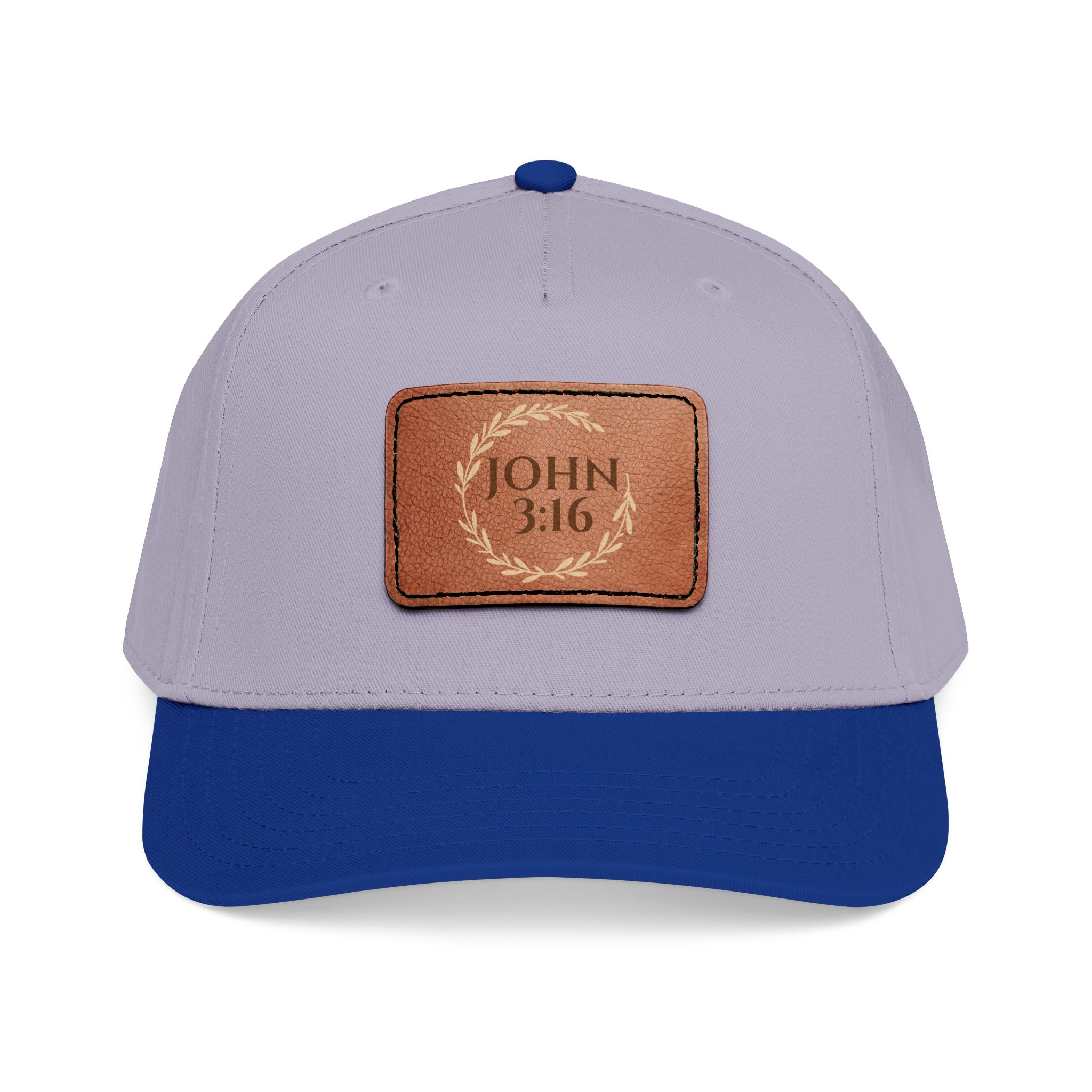 John 3:16 Leather Patch Baseball Cap