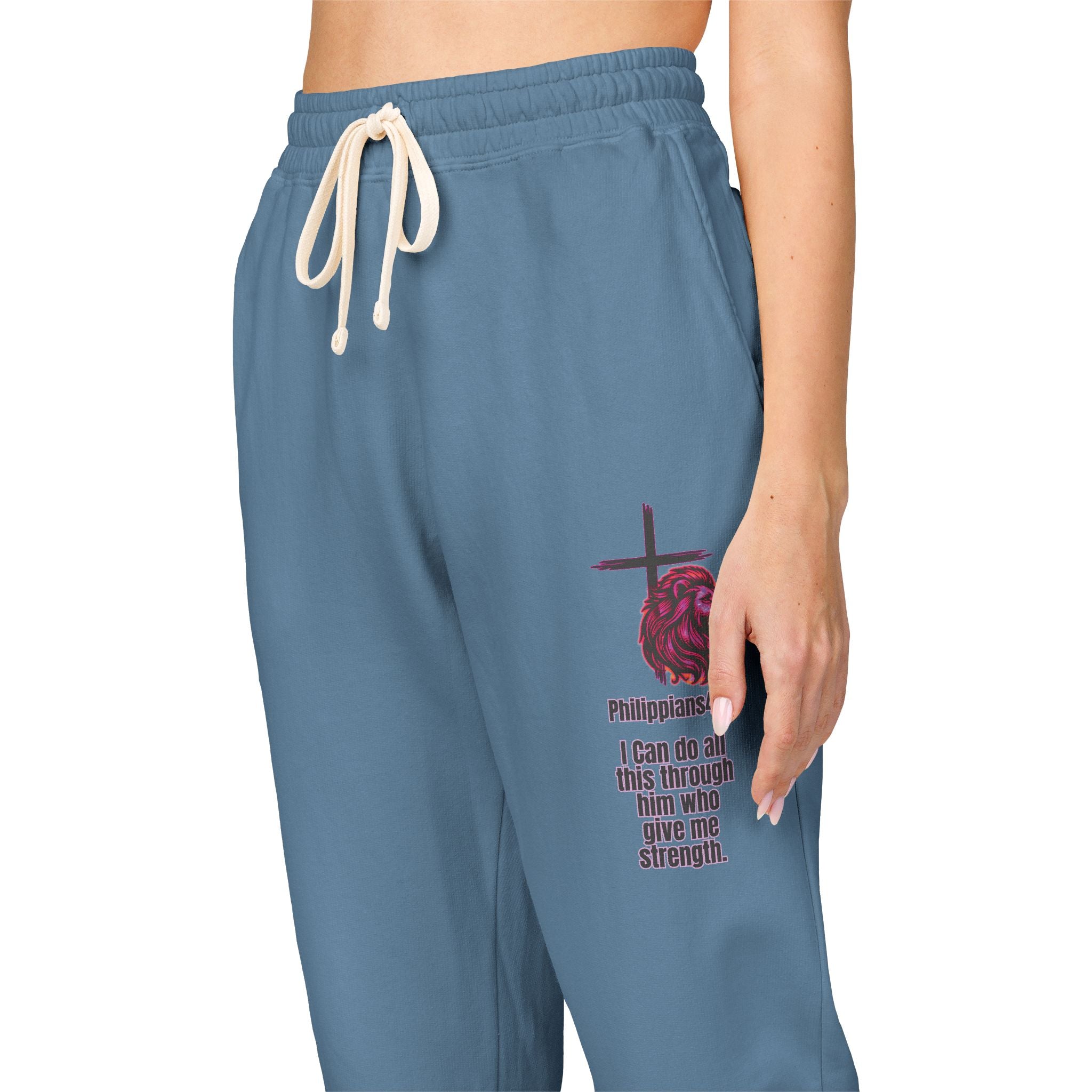 Philippians 4:13: Fleece Joggers