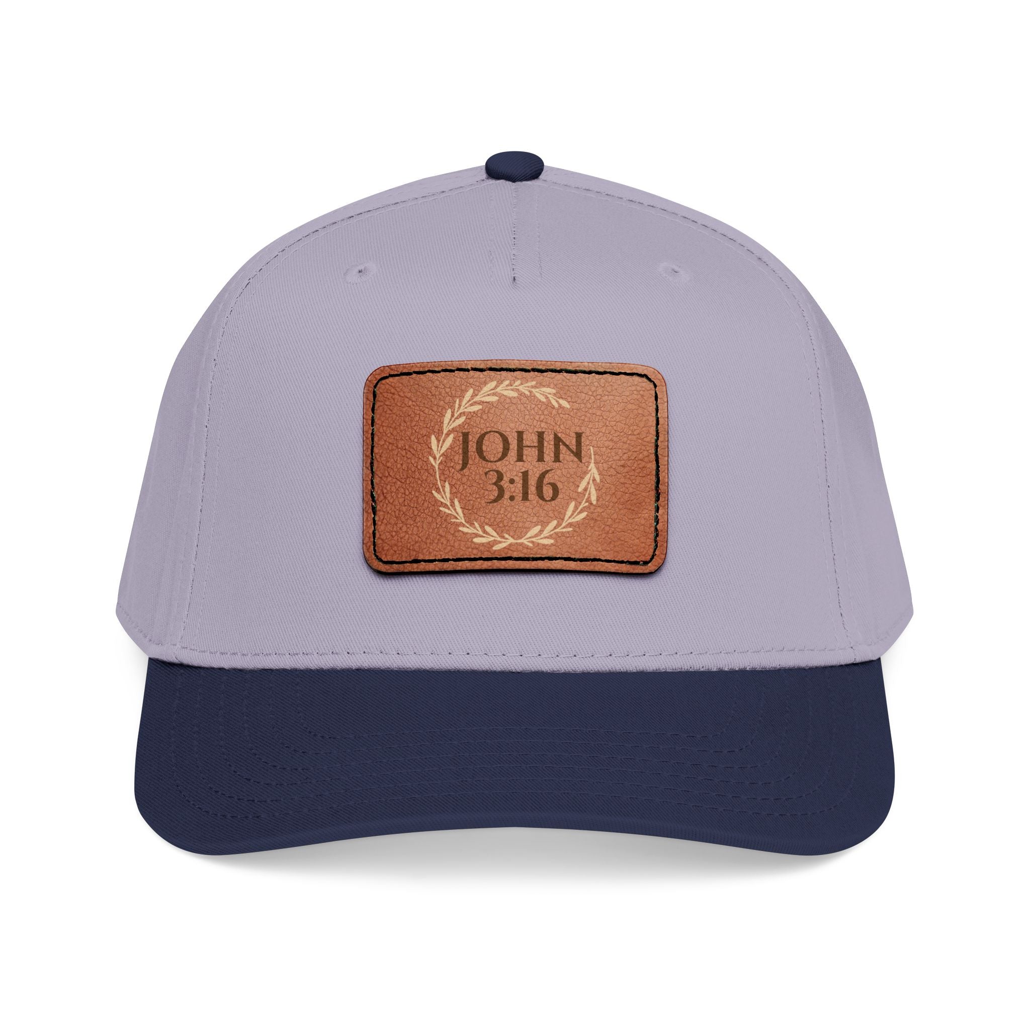 John 3:16 Leather Patch Baseball Cap