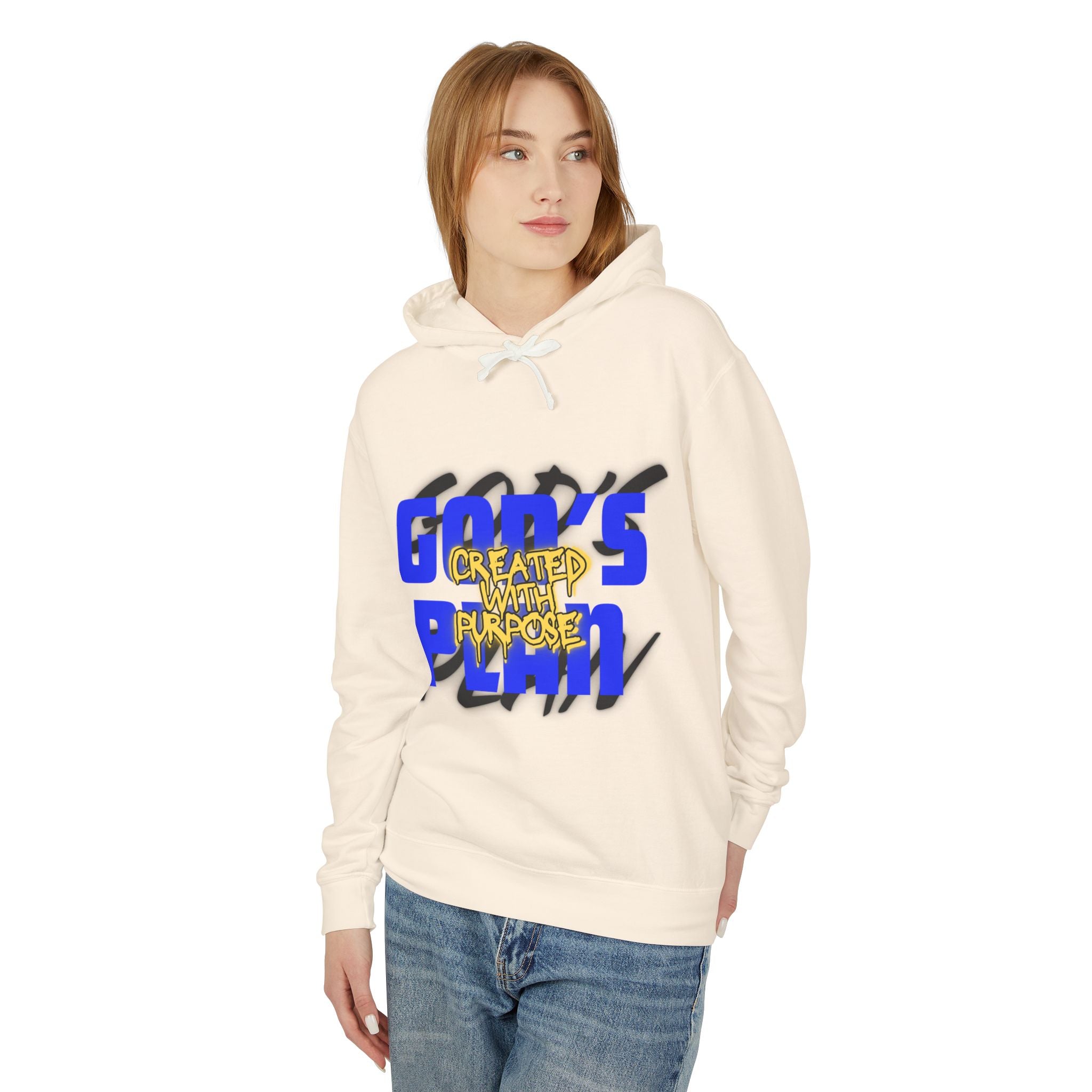"Created With Purpose" Lightweight Hooded Sweatshirt