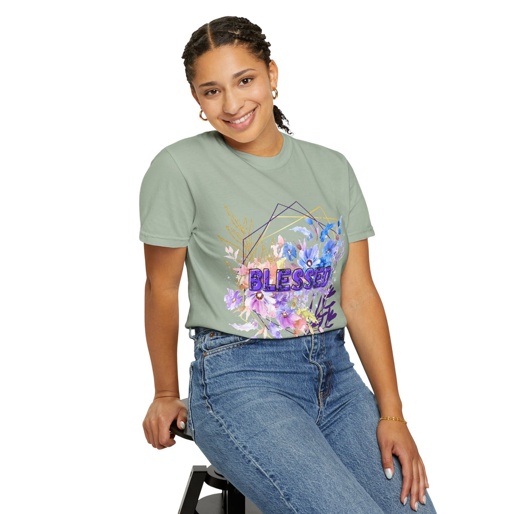 'Blessed'  — Floral T-Shirt