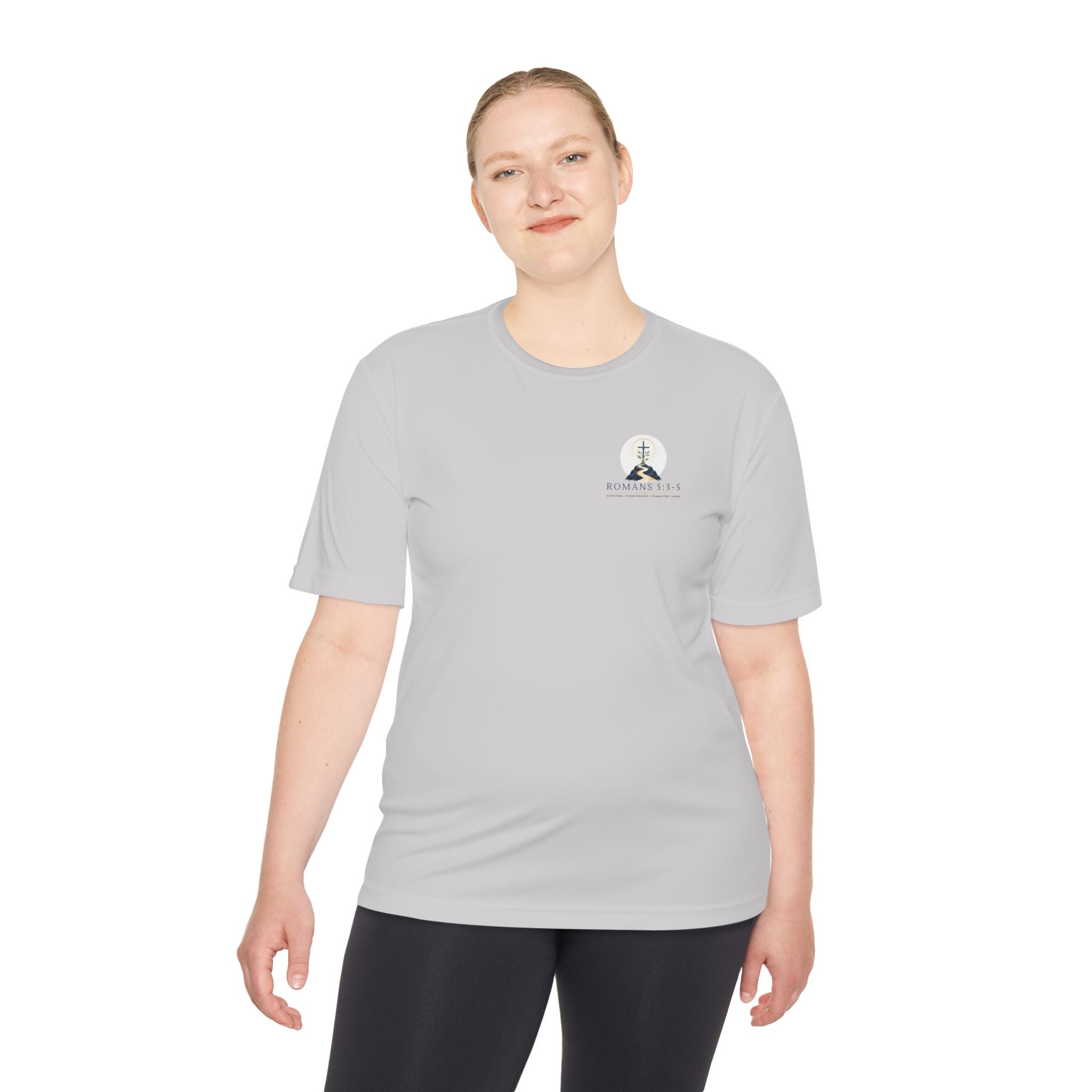 Romans 5:3-5 Christian workout T-Shirt