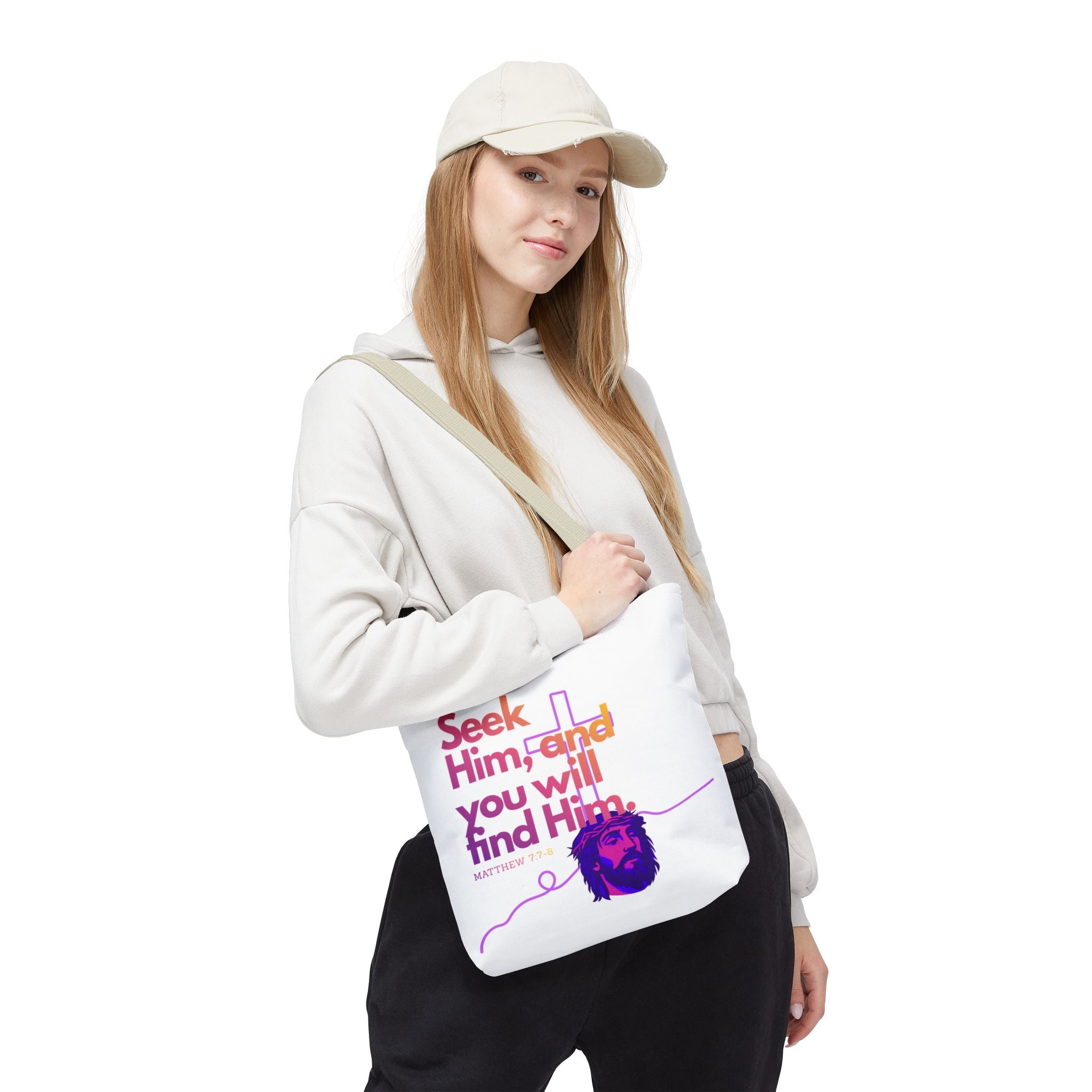 "Seek Him" Tote Bag