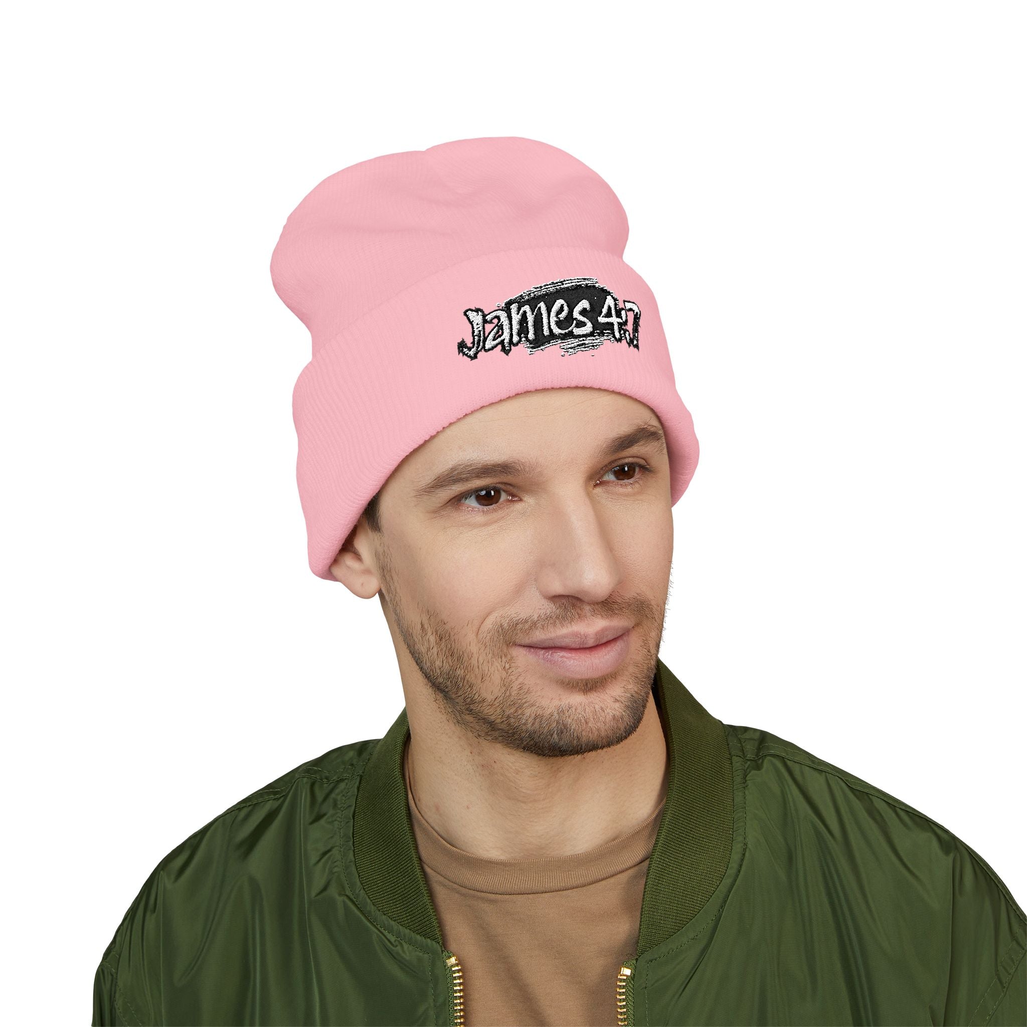 James 4:7 Embroidered Cuffed Beanie