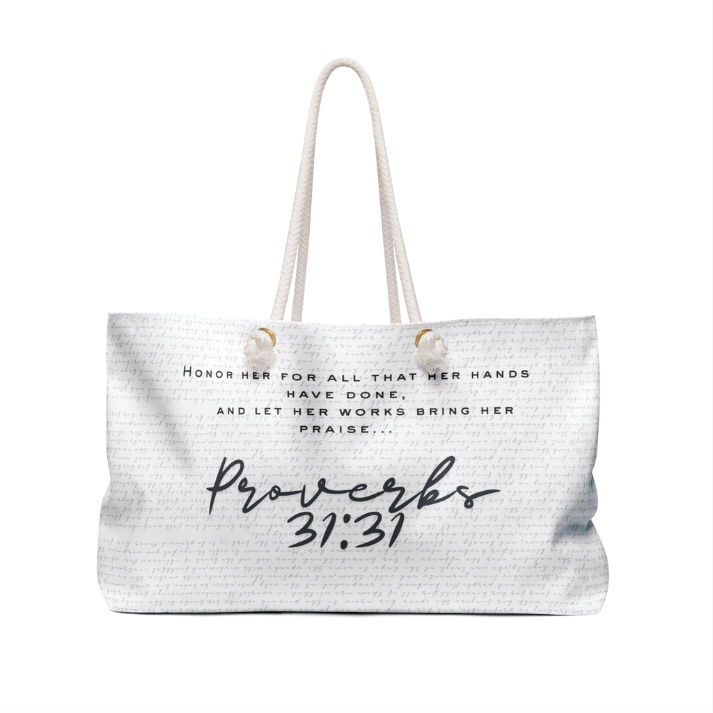 Proverbs 31:31 Woman — Bible and Headphones Christian Weekender