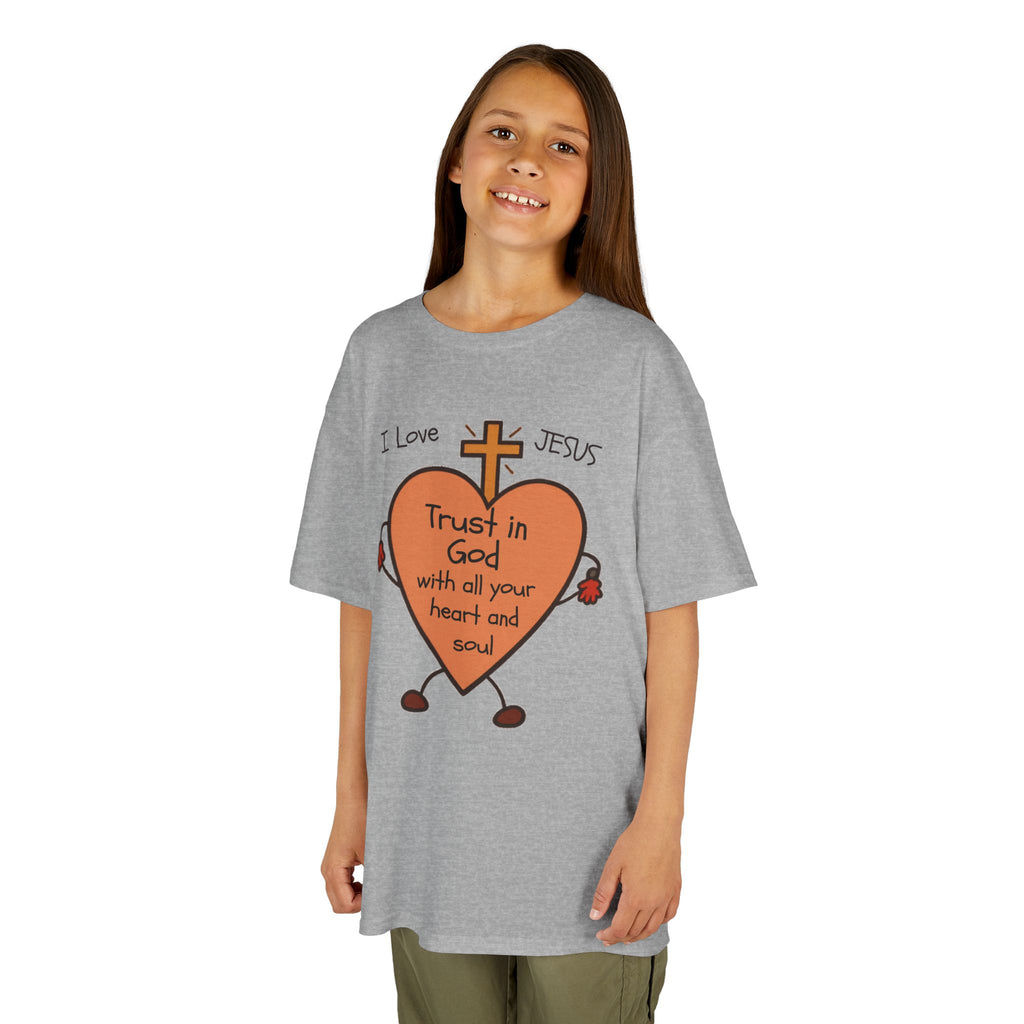 "Trust In God With Your Heart and Soul" - Kids Tee