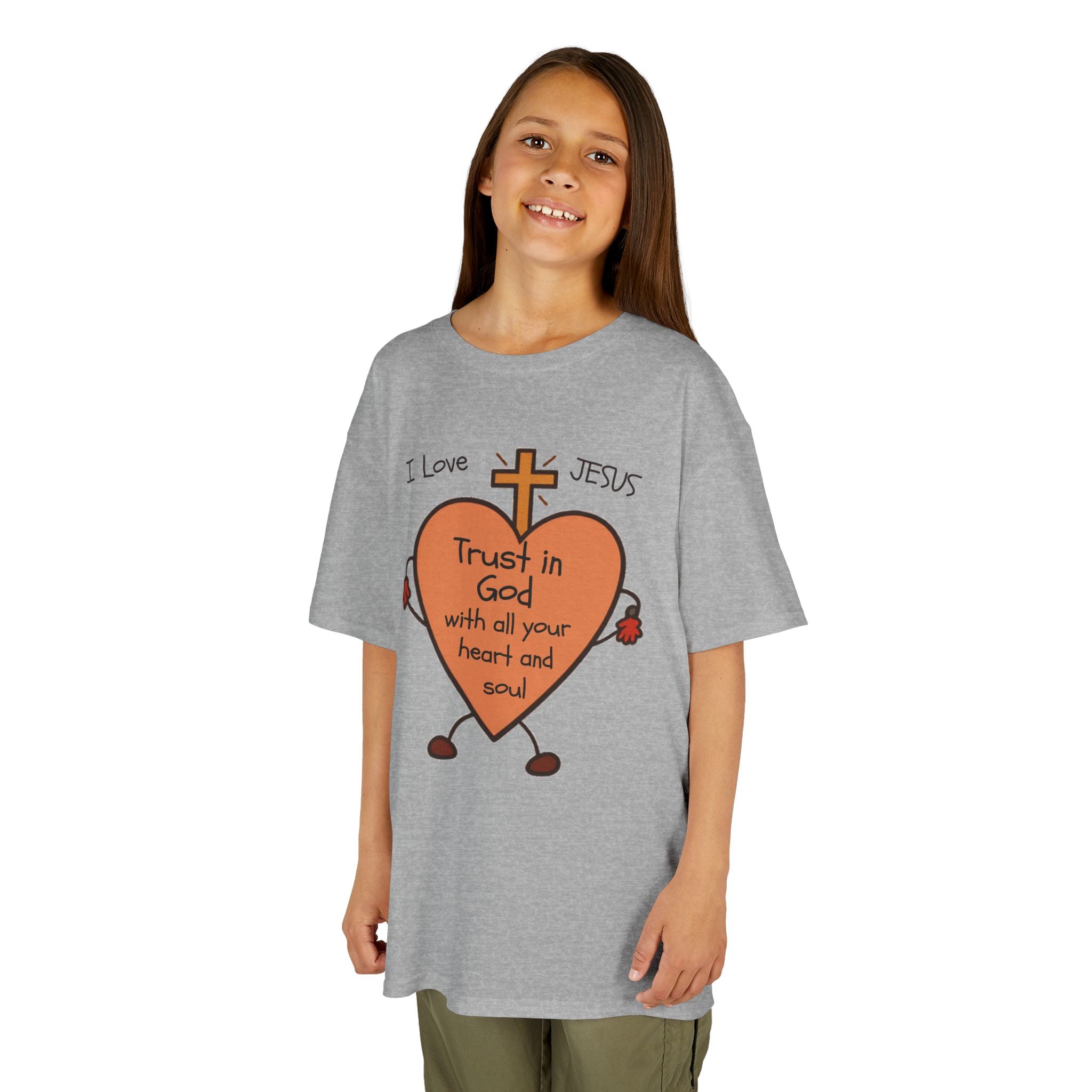 "Trust In God With Your Heart and Soul" - Kids Tee