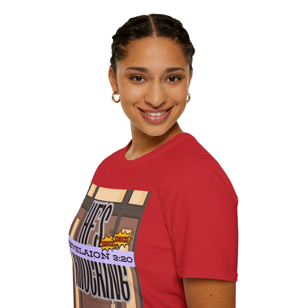 “He’s Knocking” Revelation 3:20 — Graphic T‑Shirt