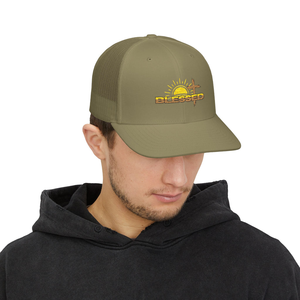 'Blessed' Sunrise Trucker Cap