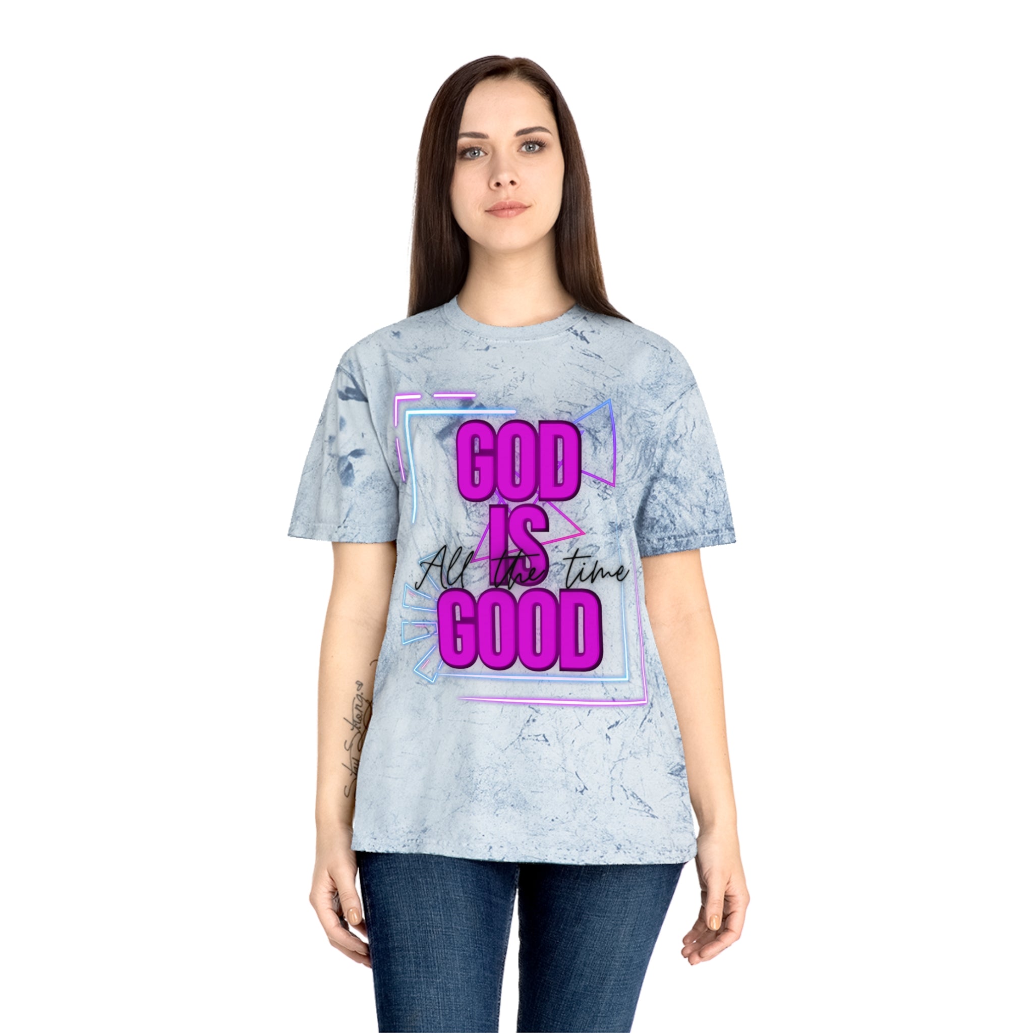 'God Is Good All The Time' — Retro Neon