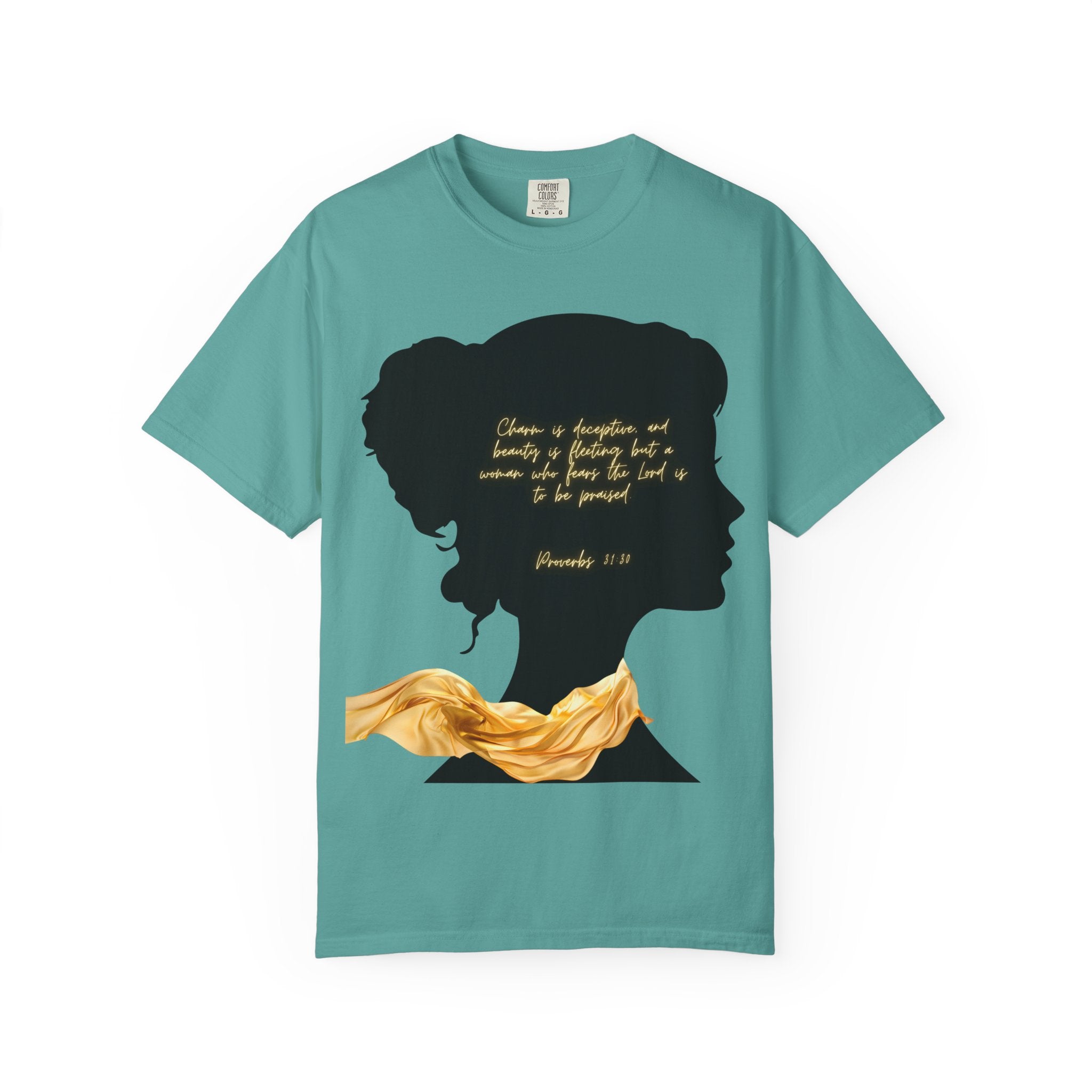 Proverbs 31:30 Gold Scarf - T-Shirt