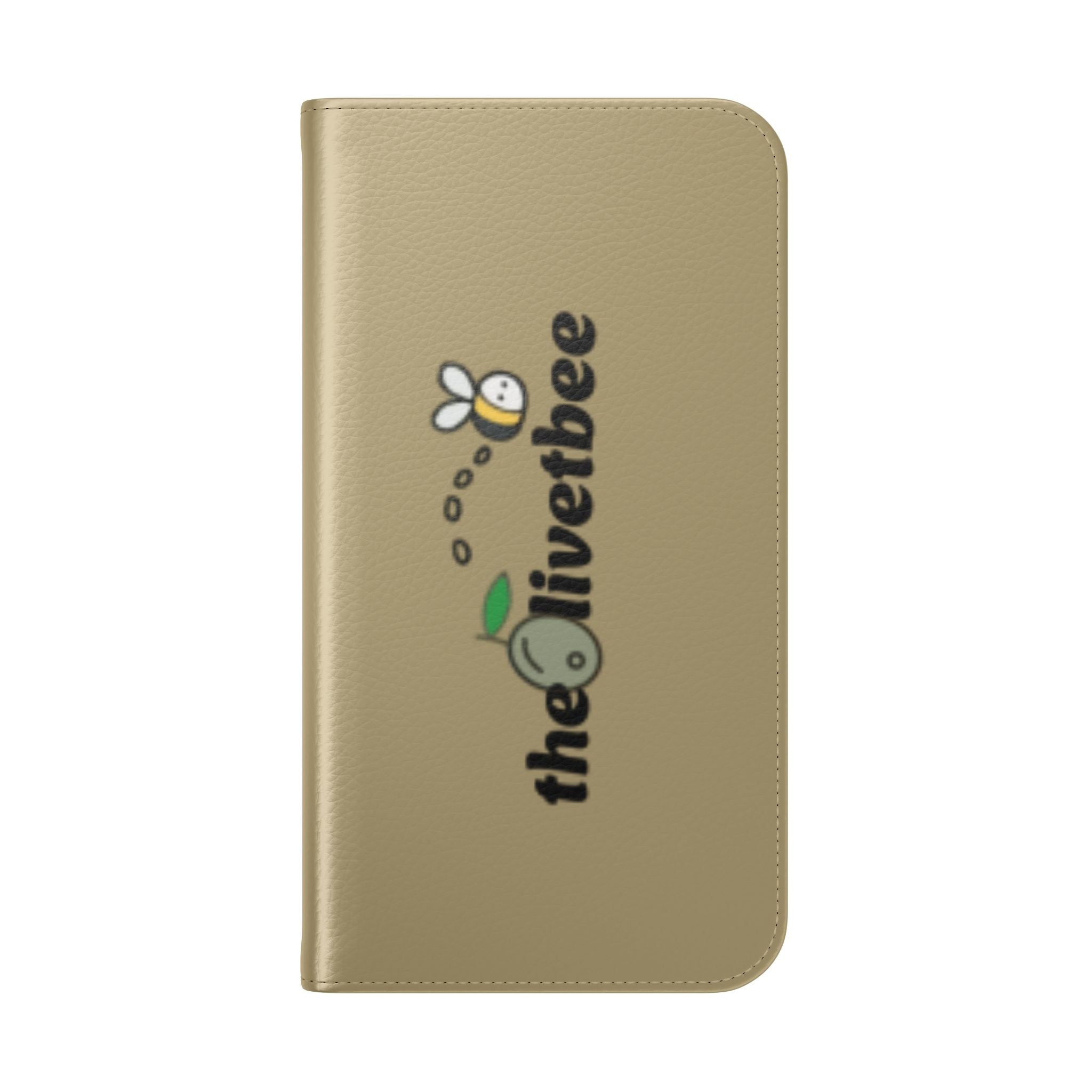 Flip Case Phone Wallet — 'theOlivetbee' Logo Folio Cover with Card Slots