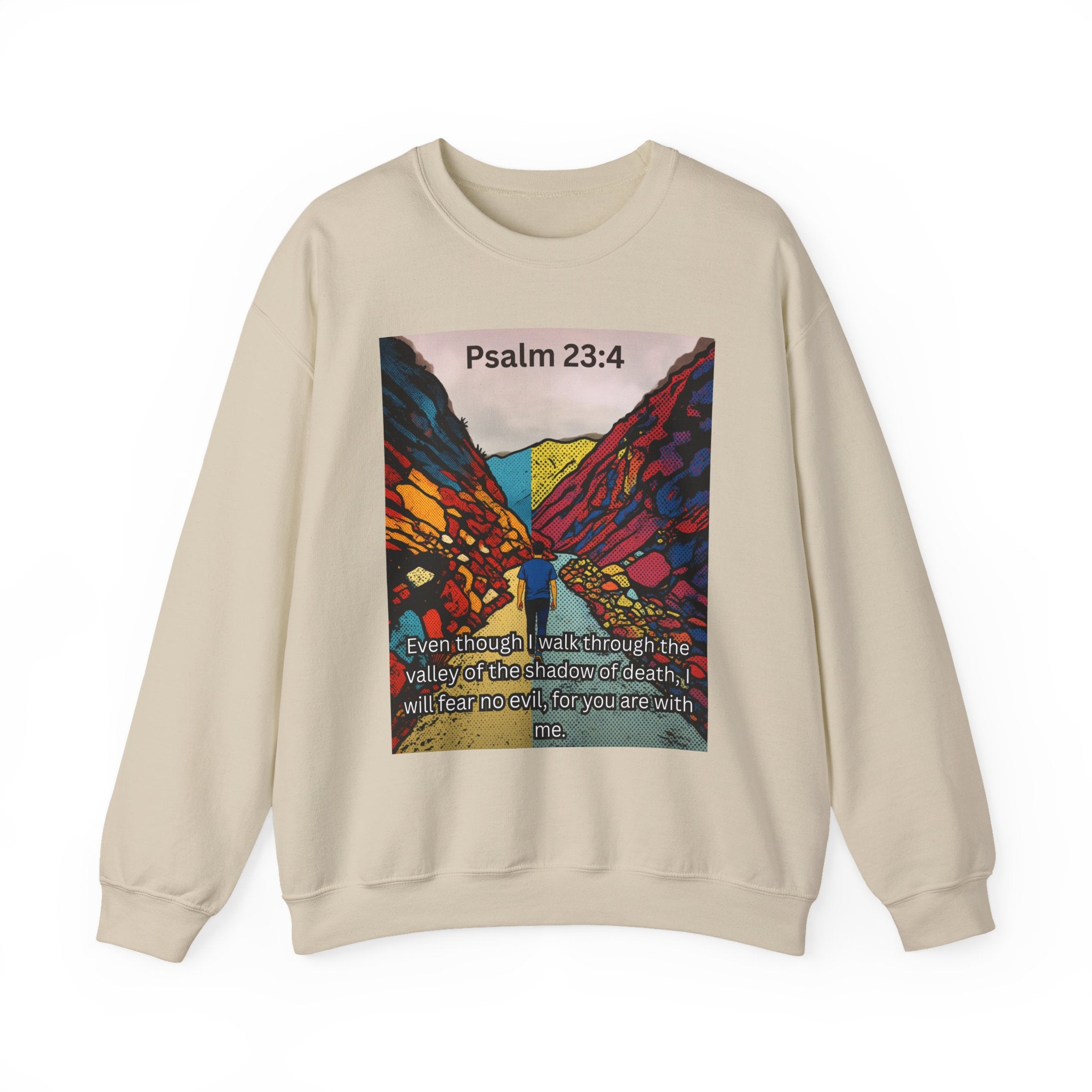 Psalm 23:4 — Crewneck Sweatshirt