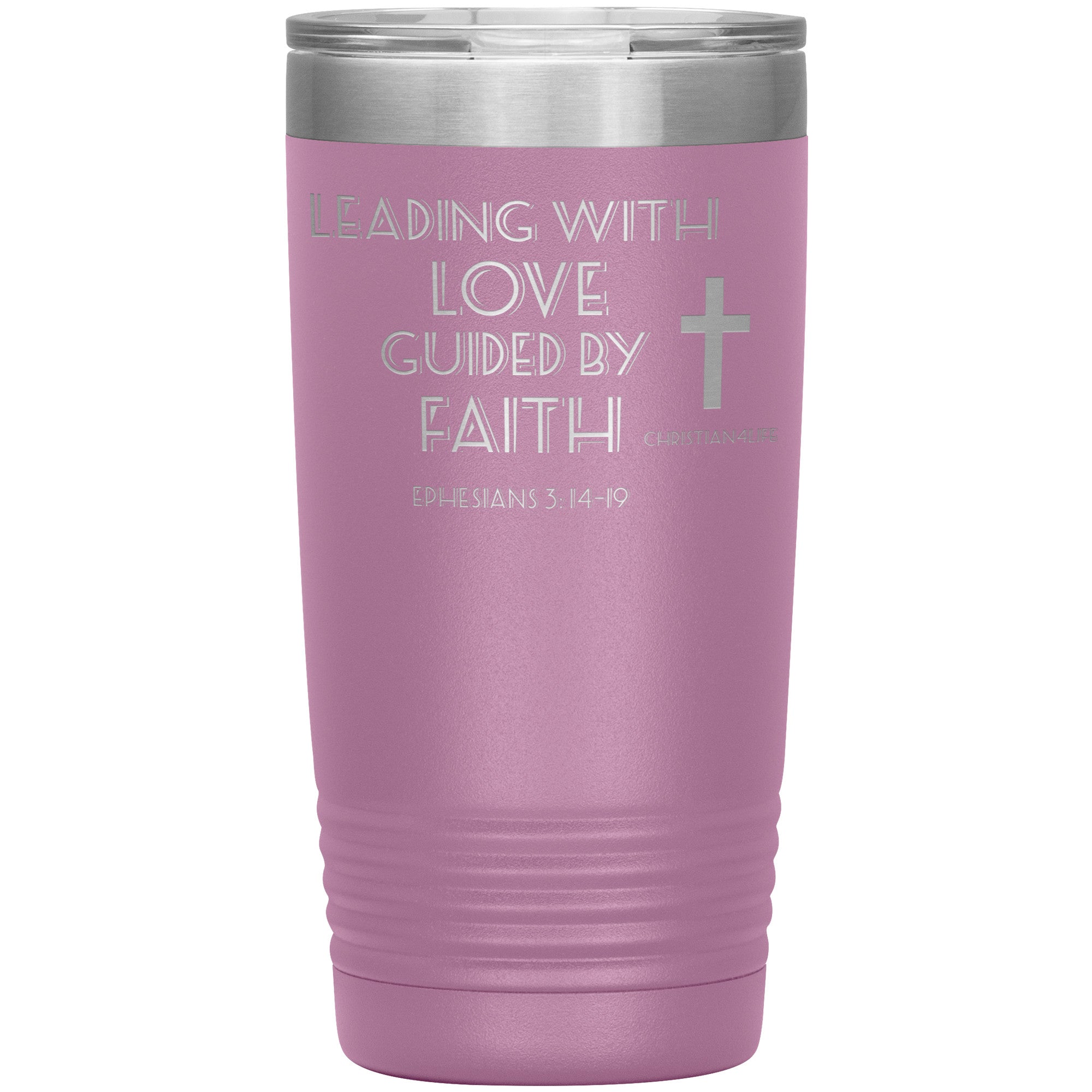 20oz Christian Insulated Tumbler -Leading with Love