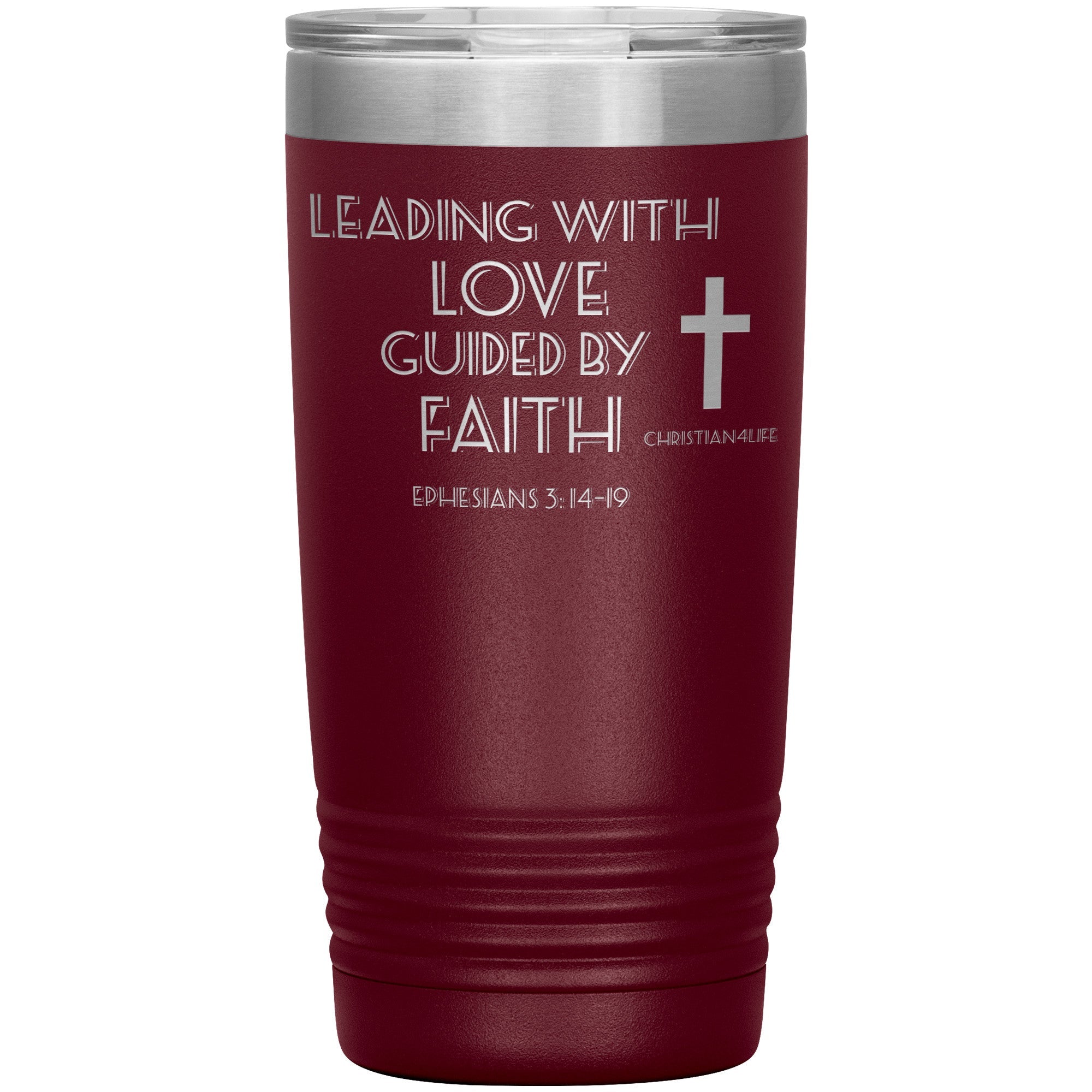 20oz Christian Insulated Tumbler -Leading with Love
